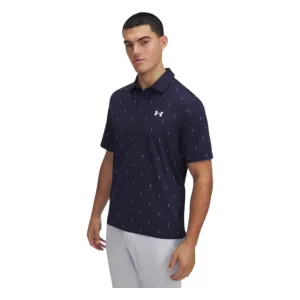 Under Armour Tee To Green Printed Golf Polo Shirt 1383715