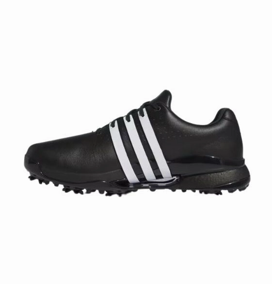 Adidas Men's Tour360 24 Boost Golf Shoes - Black/White/Black Versatile Shoes, Rugged Sole Shoes, Futuristic Design Footwear