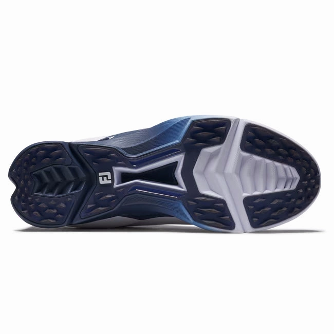 Lifestyle Trainers FootJoy Men's FJ Fuel Golf Shoe - 55422 White/Navy Stylish Sneakers On White