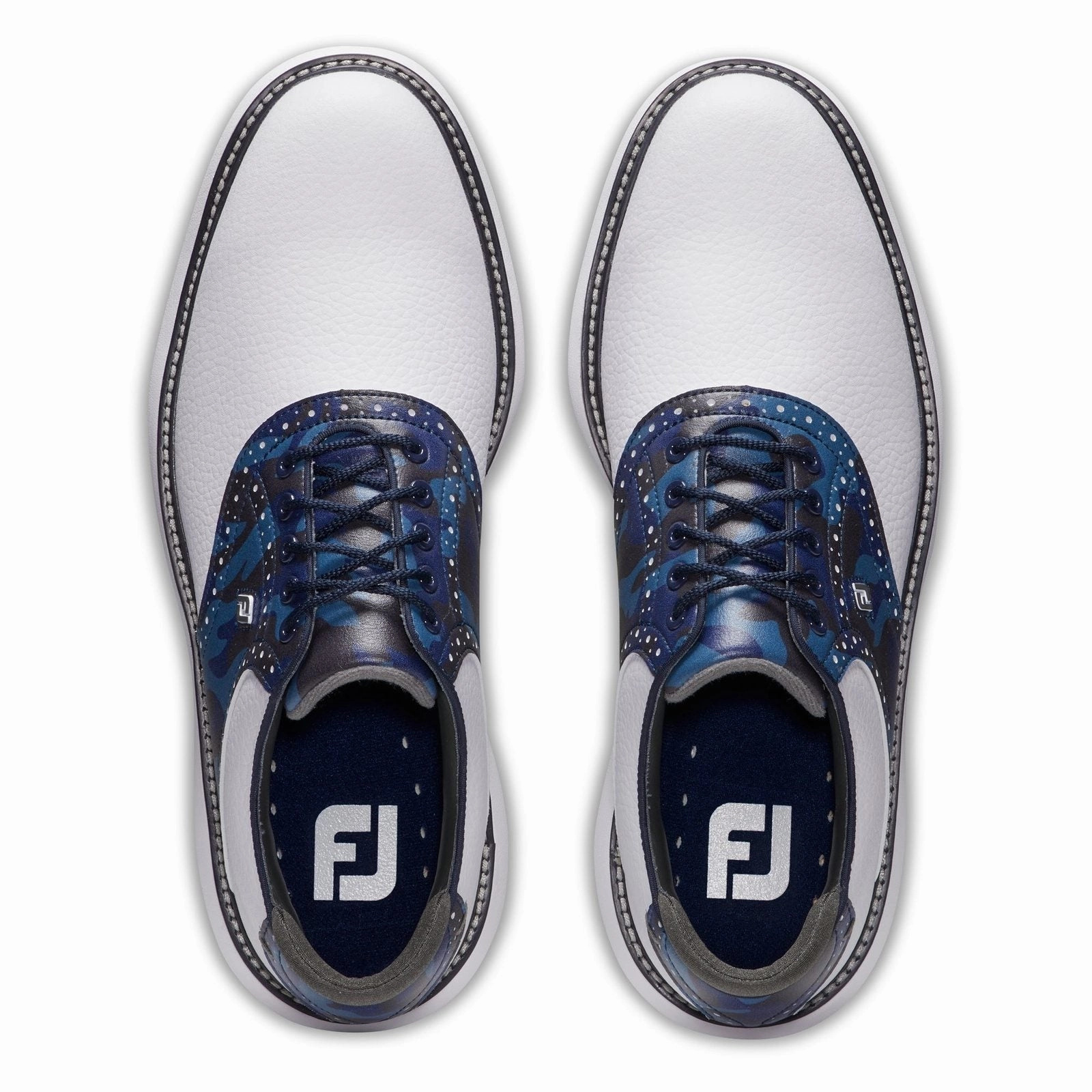 Molded Footbed Shoes FootJoy Traditions Golf Shoes 57945 Sport Casual Sneakers