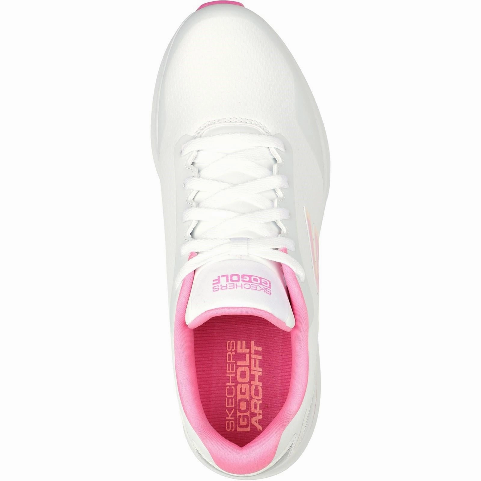 Women's Wide Fit Skechers 123030 Go Golf Max 2 Sneakers Knit Upper Shoes, Pull-On Sneakers, Lightweight Shoes