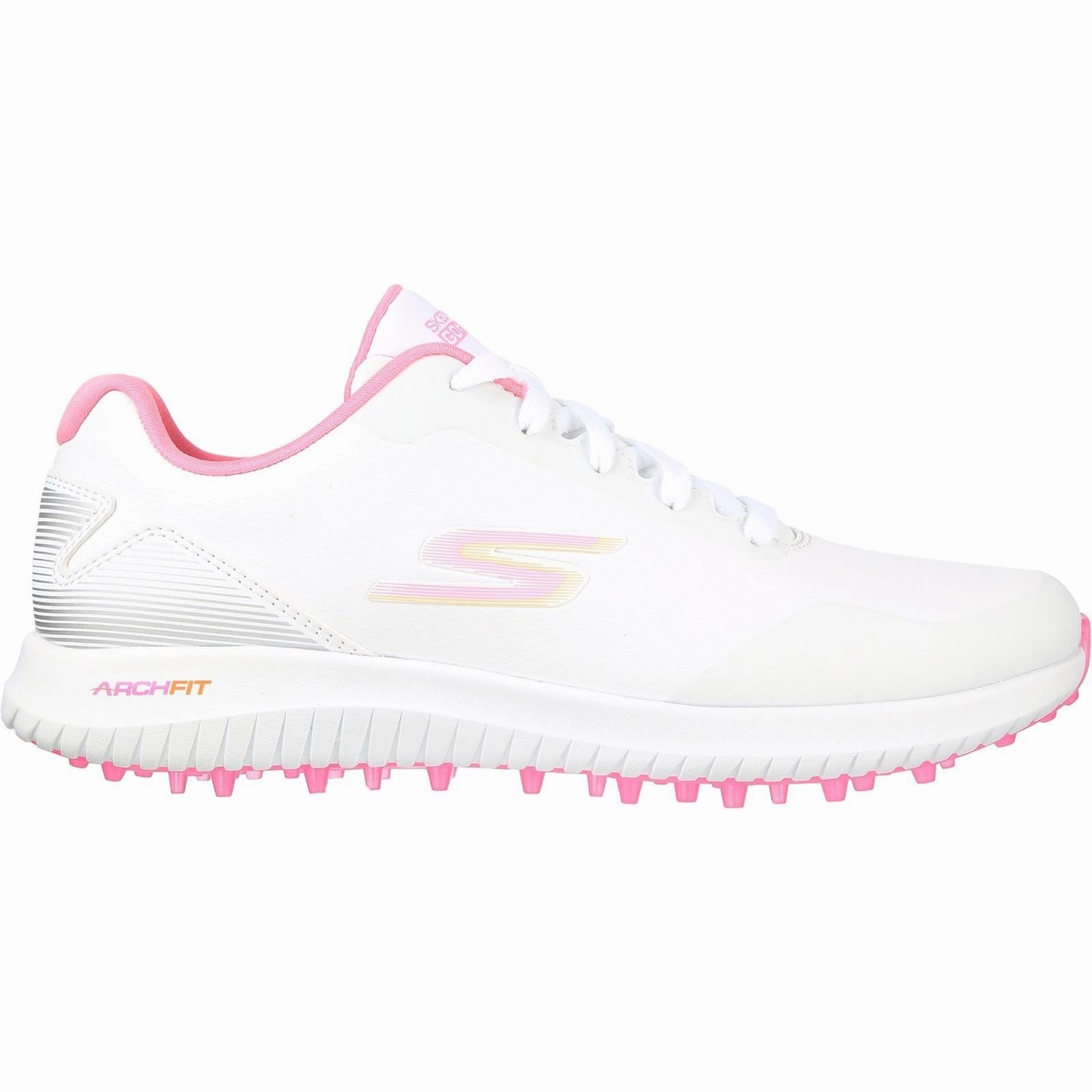 Women's Wide Fit Skechers 123030 Go Golf Max 2 Sneakers Cushioned Sneakers, Flexible Walking Shoes