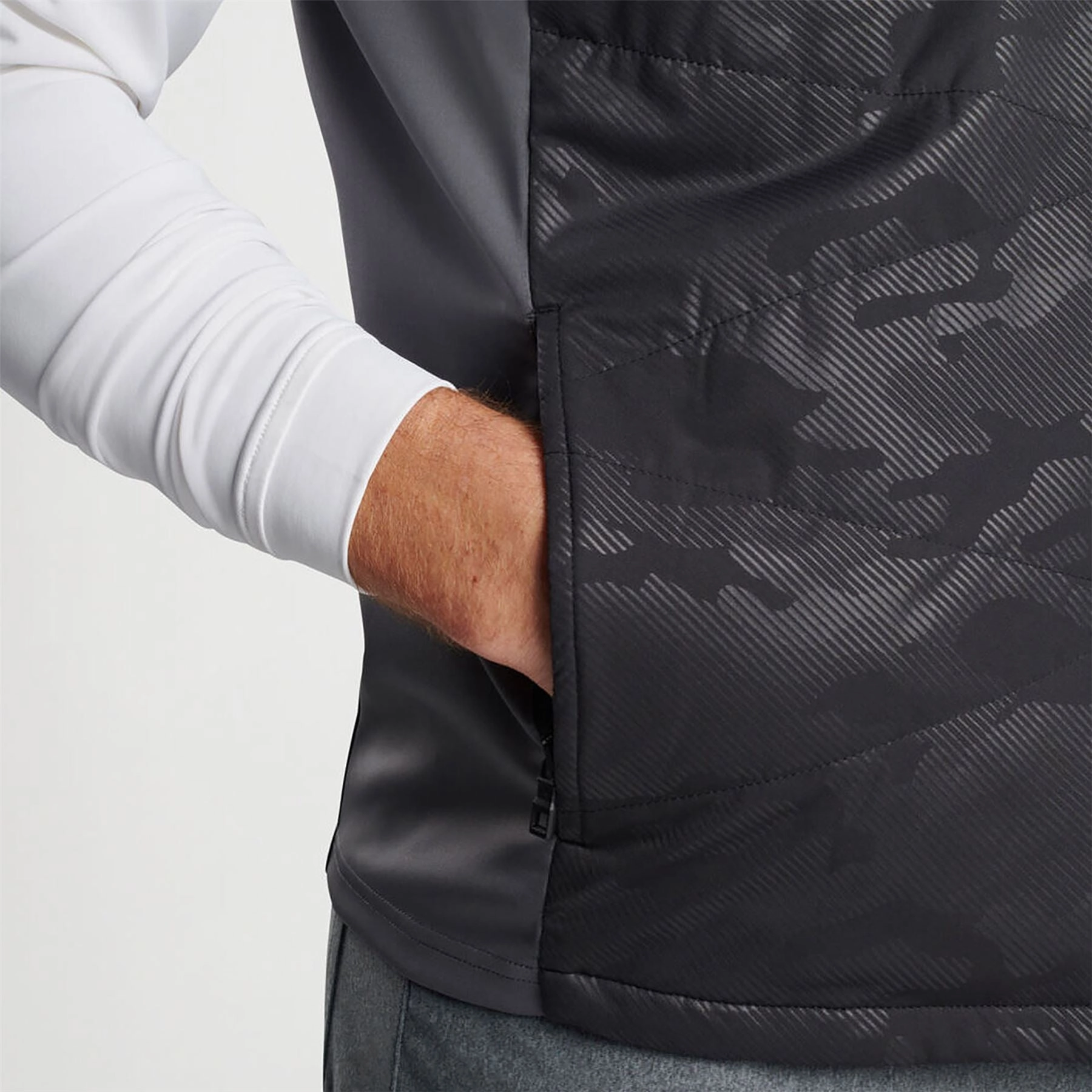 Venture Classic Fit Hybrid Vest Camo Black Peter Millar Menswear Collection