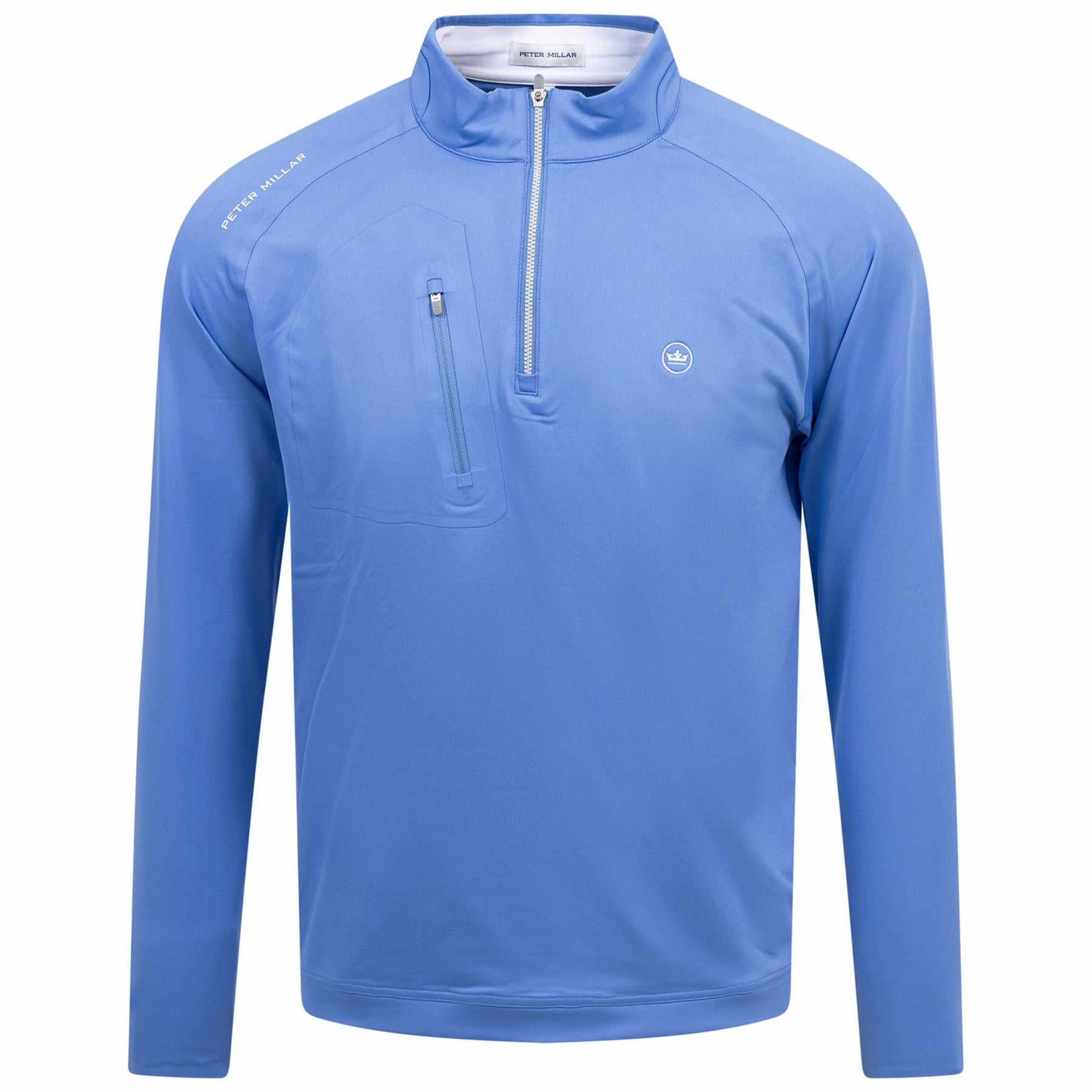 Verge Performance Quarter Zip Blue Sea Peter Millar clothing for men