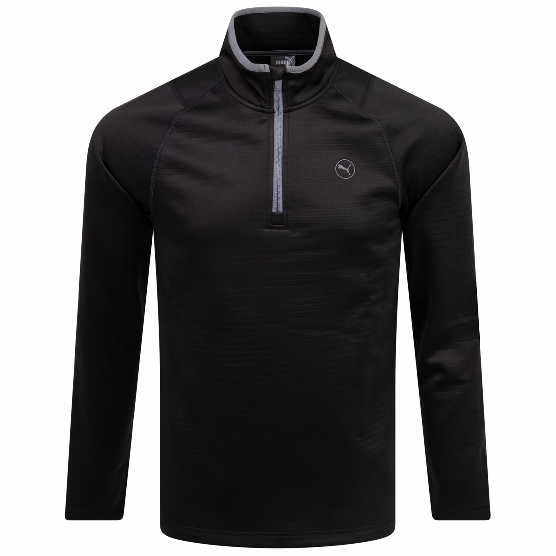 Waffle Fleece Quarter Zip Mid Puma Black Puma Men's Sportswear