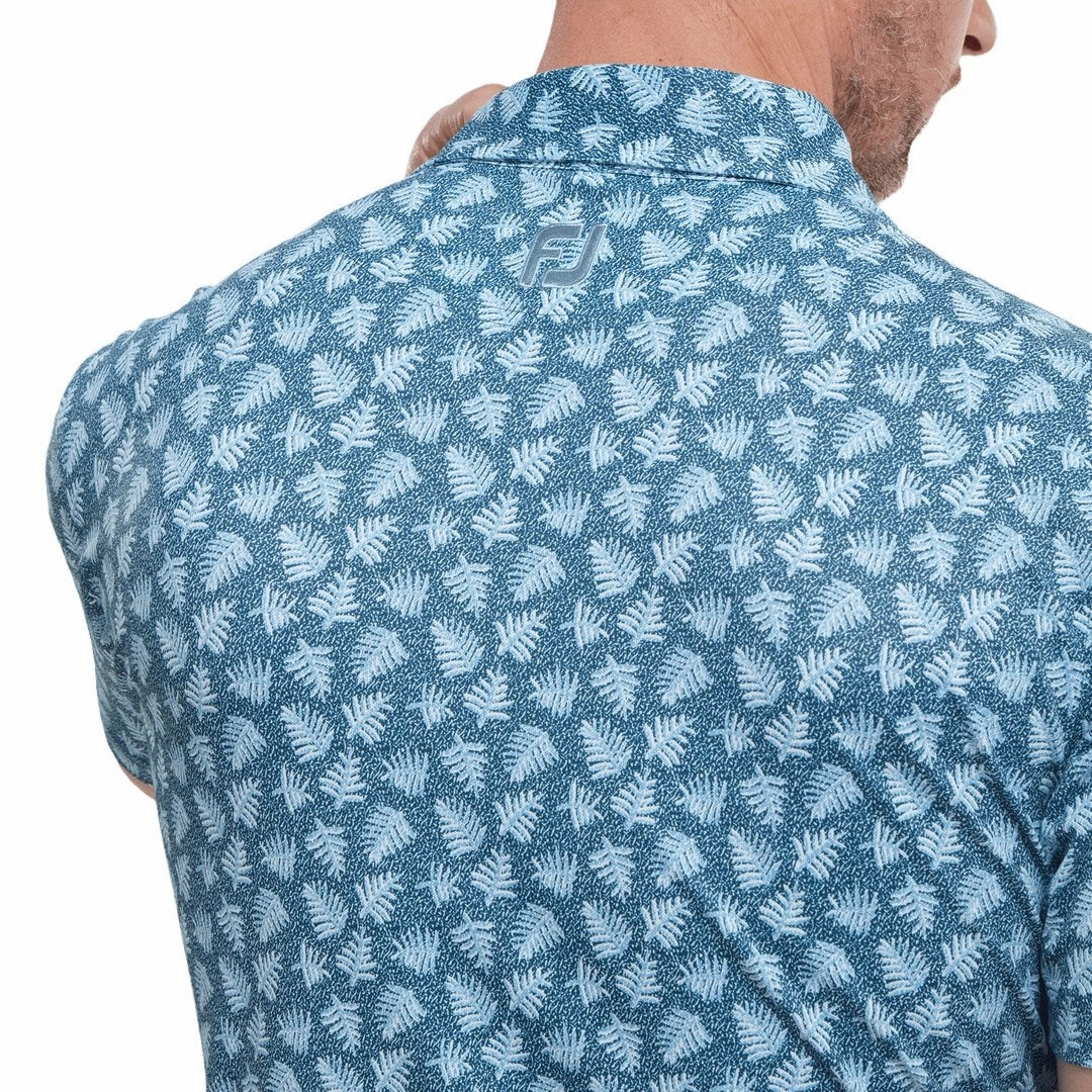 women's floral dress FootJoy Shadow Palm Print Pique Golf Shirt 88375 women's gym apparel