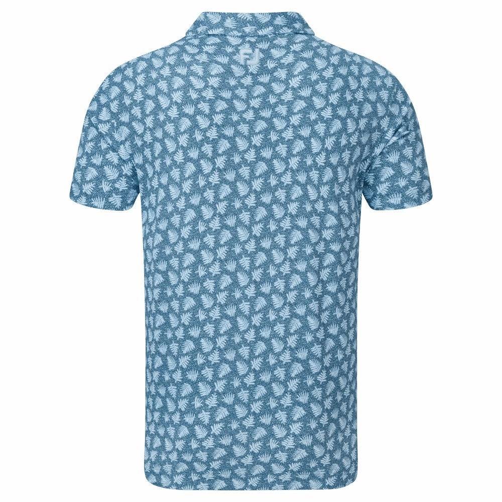 girls sporty outfit FootJoy Shadow Palm Print Pique Golf Shirt 88375