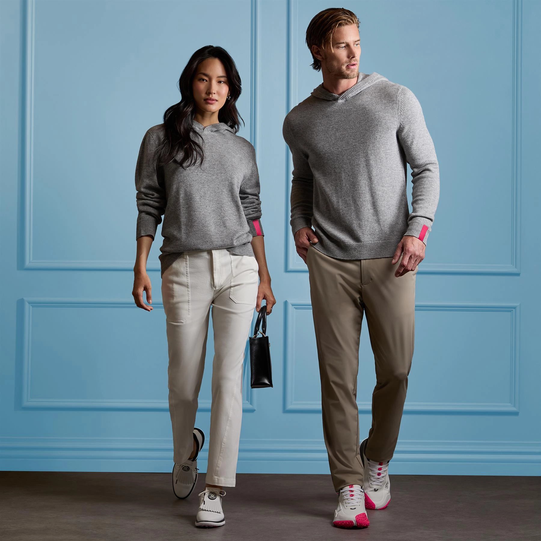Washable Cashmere Hoodie Nimbus Melange Grey G/Fore Men's Fashion