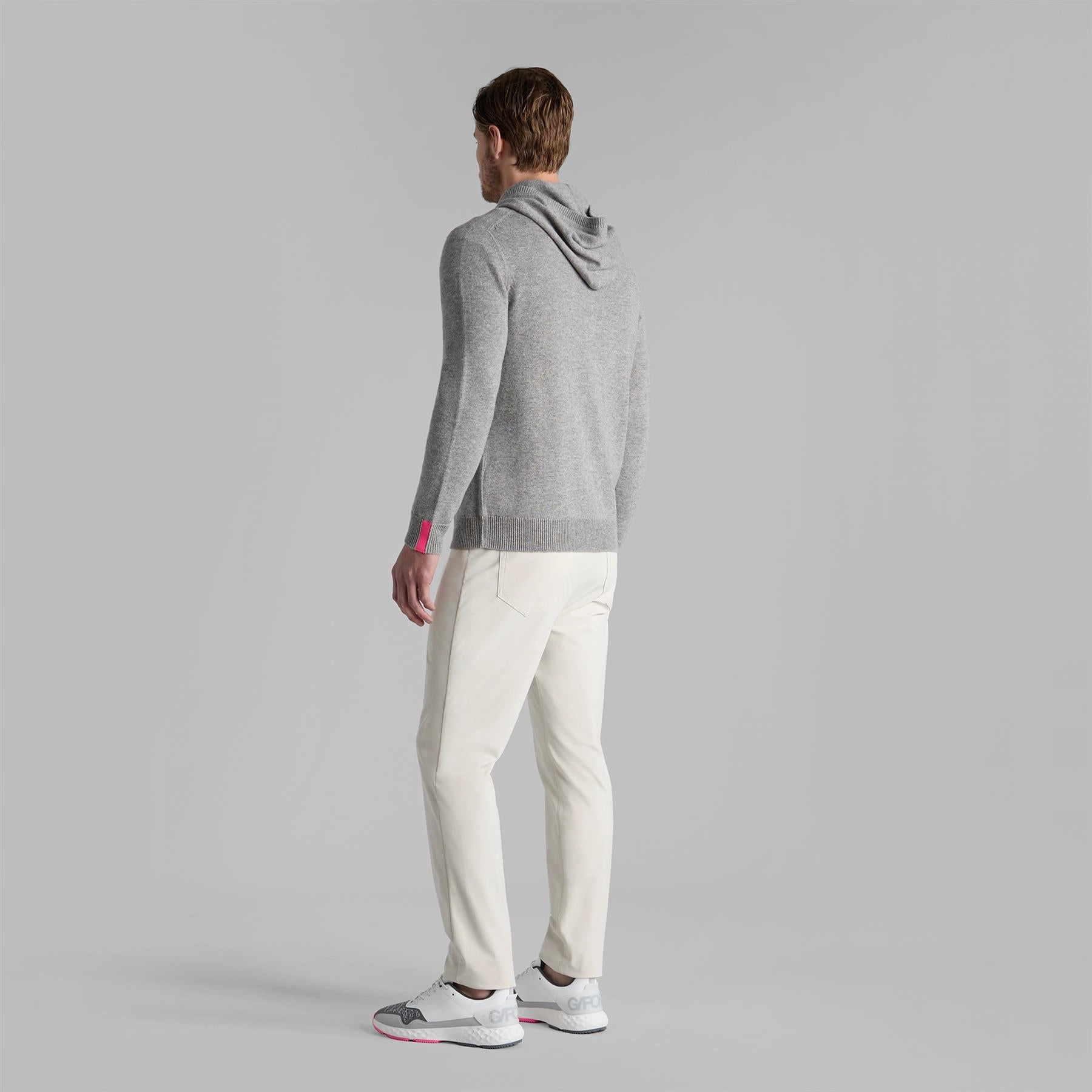 Washable Cashmere Hoodie Nimbus Melange Grey G/Fore Men's Fashion
