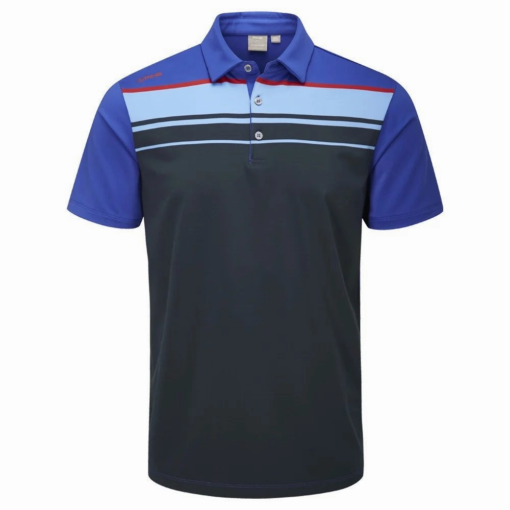 men's golf trousers Weekend Layer Ping Sinclair Golf Polo Shirt P03521 Easy Pull-On Top