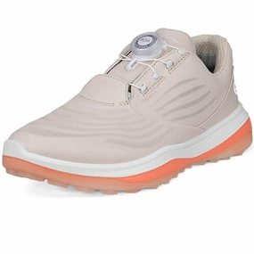 Waterproof Shoes Wide Fit Sneakers Ecco Golf Women's LT1 Golf Shoes - BOA Fit System Flexible Walking Sneakers Anti-Slip Shoes