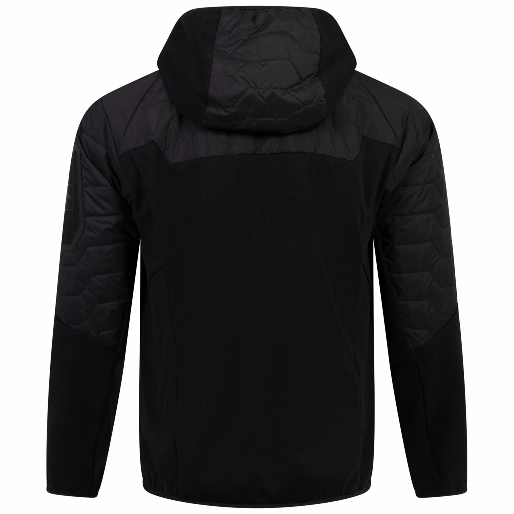 Wilder Hooded Hybrid Jacket Black Boss Men's Fashion