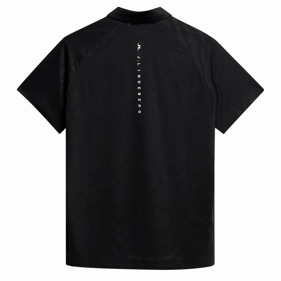 Wilhelm Regular Fit Polo Black J.Lindeberg Golfwear for Men