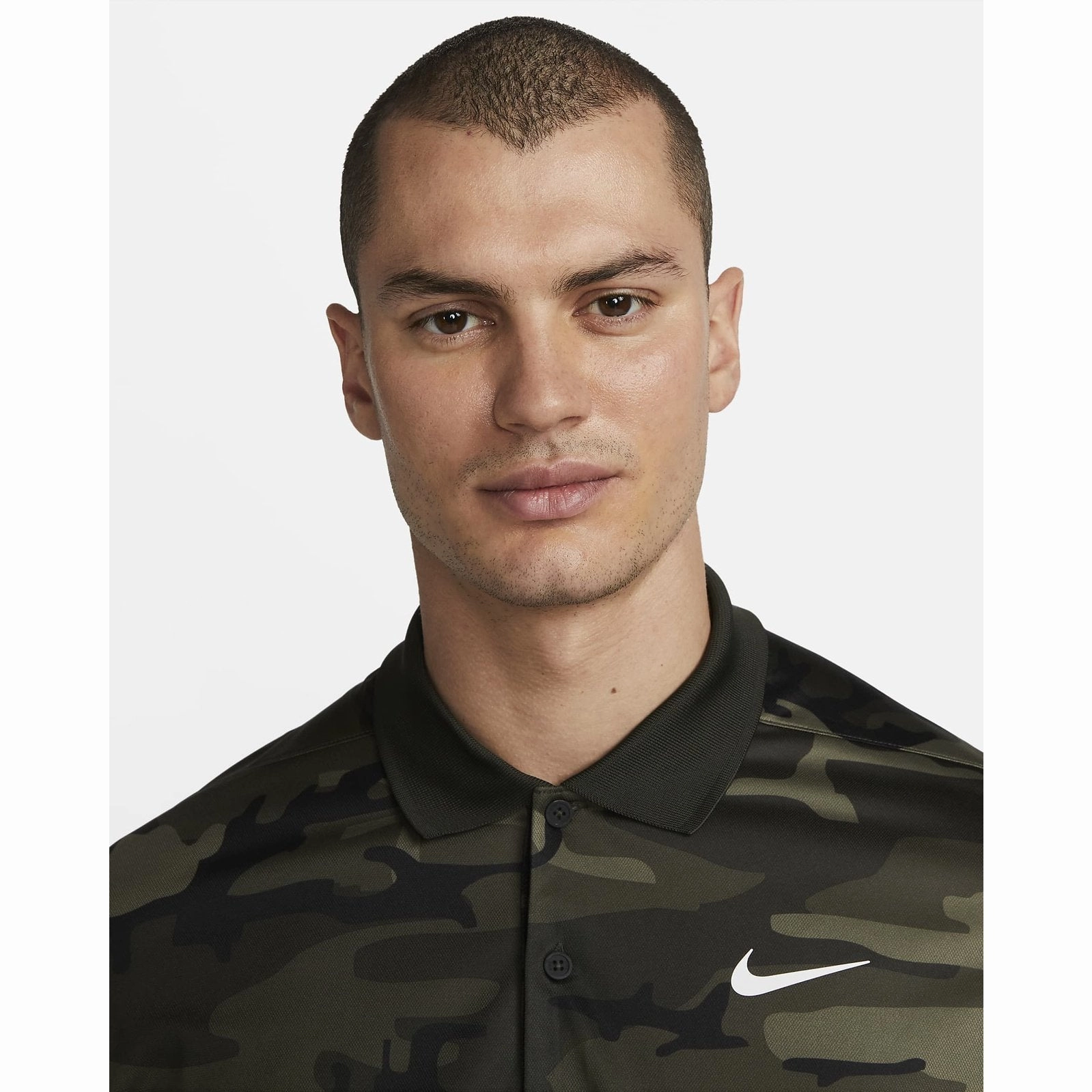 men's casual suit, sporty look Nike Dri-Fit Victory  Course Camo Golf Shirt DV7904
