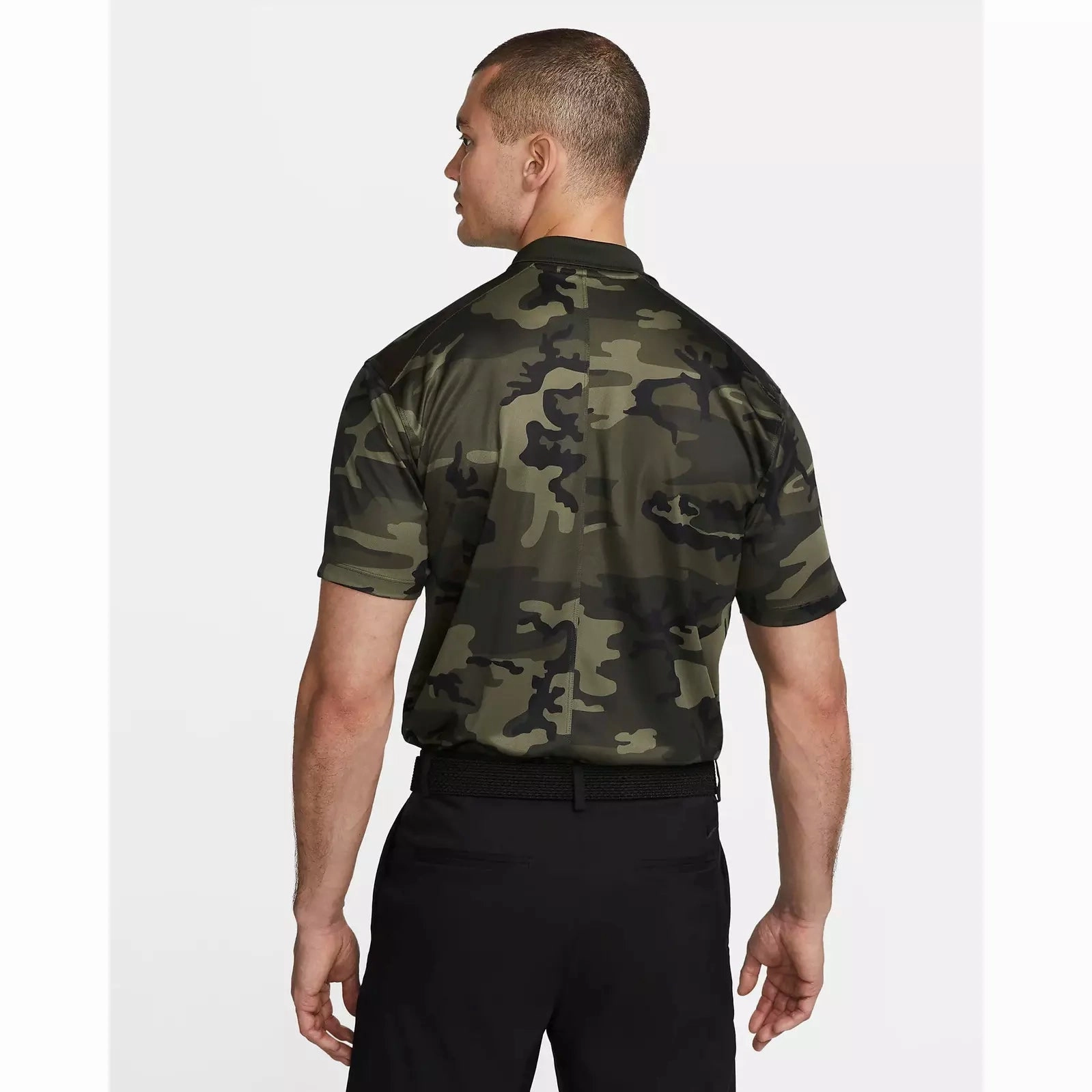 men's zip-up jacket Nike Dri-Fit Victory  Course Camo Golf Shirt DV7904 women's fashion skort