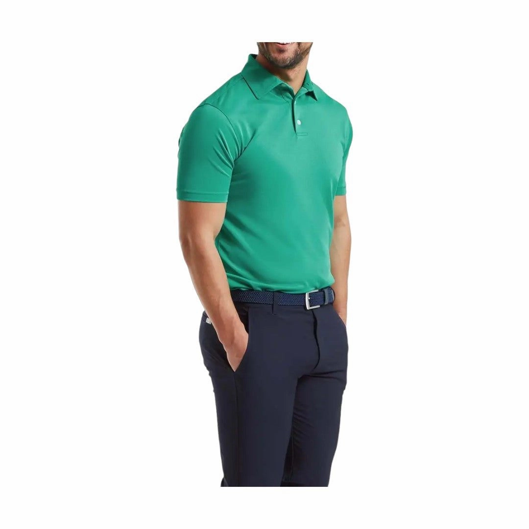 junior golf trousers, women's chic tank top, women's sporty leggings FootJoy Stretch Pique Solid Golf Polo Shirt 31938