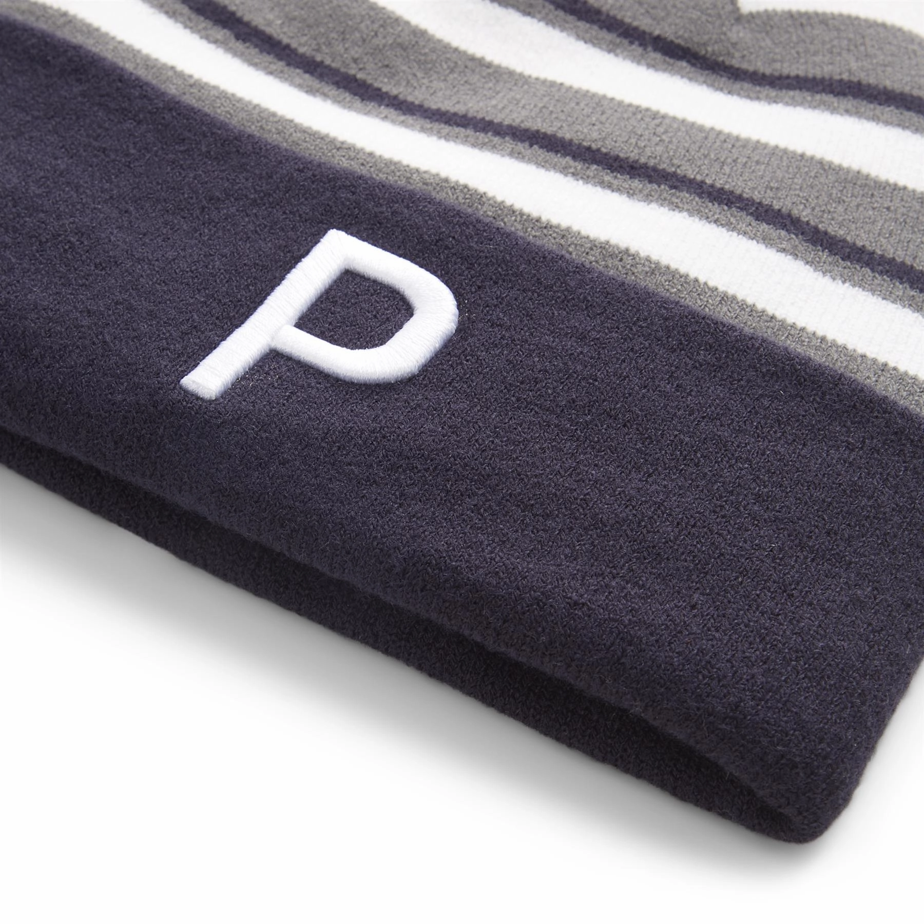WRMLBL Stripe Pom Beanie Navy Blazer/Slate Sky Puma Men's Sportswear