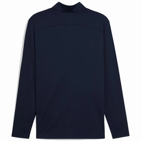 x AP Cloudspun Tech Quarter Zip Deep Navy Puma men's athletic clothing