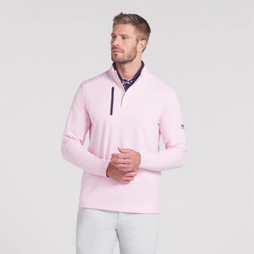 x AP Cloudspun Tech Quarter Zip Pale Pink Puma men's athletic clothing