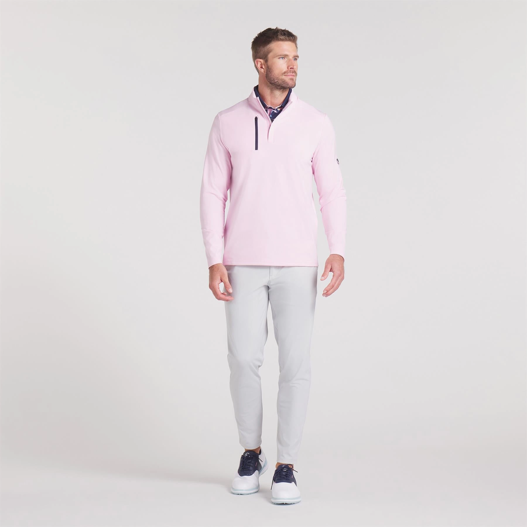 x AP Cloudspun Tech Quarter Zip Pale Pink Puma Men's Sportswear