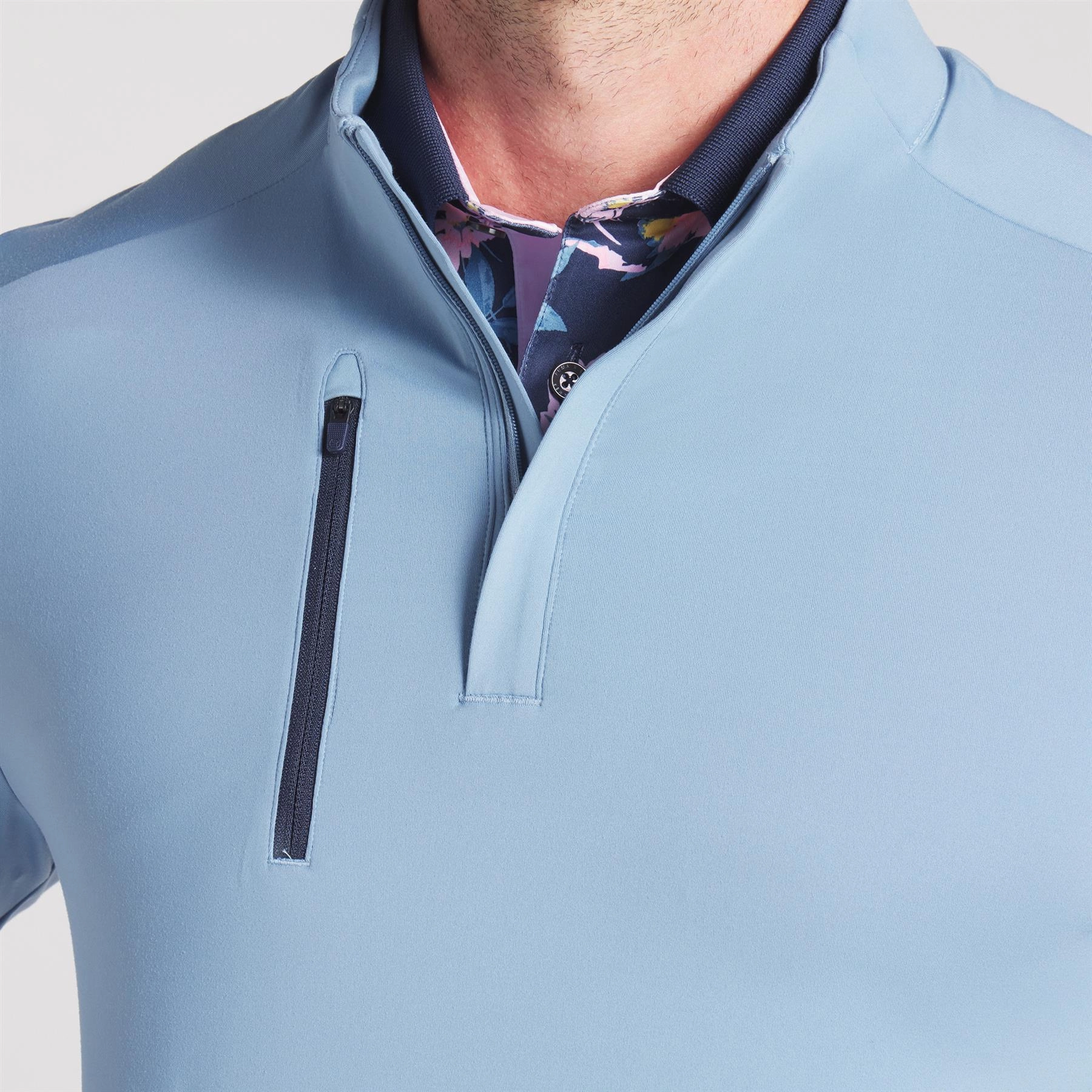 x AP Cloudspun Tech Quarter Zip Zen Blue Puma Men's Sportswear