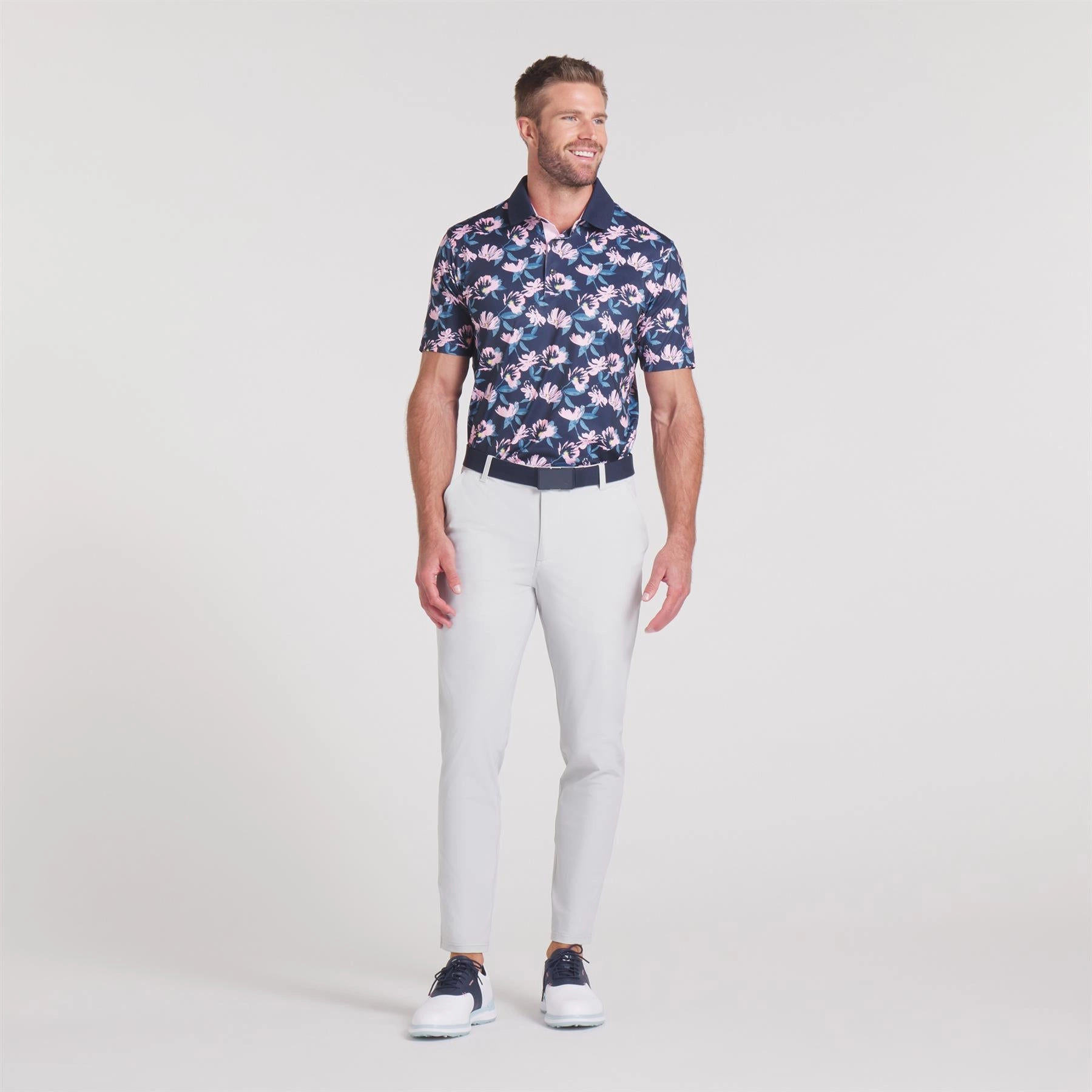 x AP Spring Florals Polo Deep Navy/Pale Pink Puma Men's Sportswear