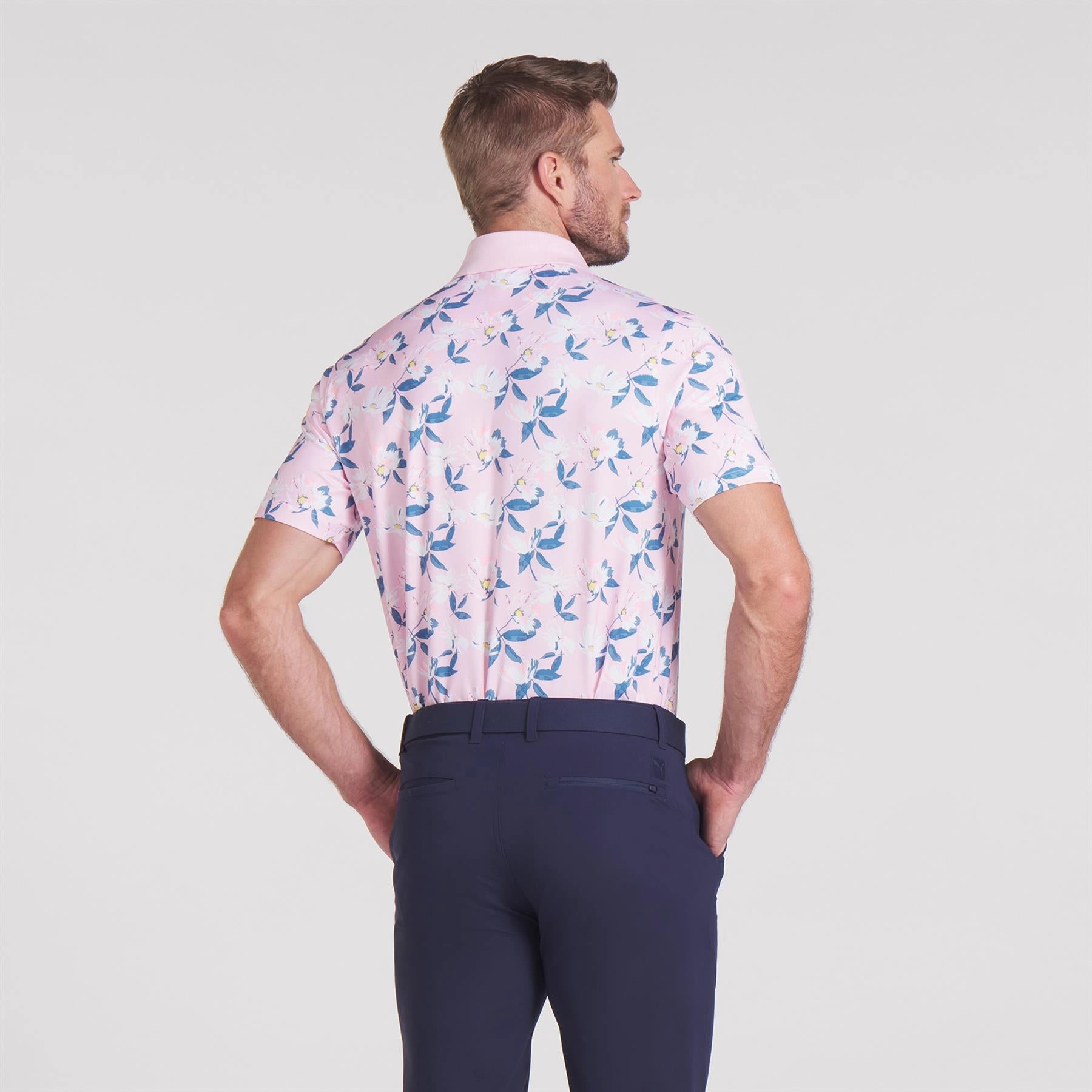 x AP Spring Florals Polo Pale Pink Puma Men's Sportswear