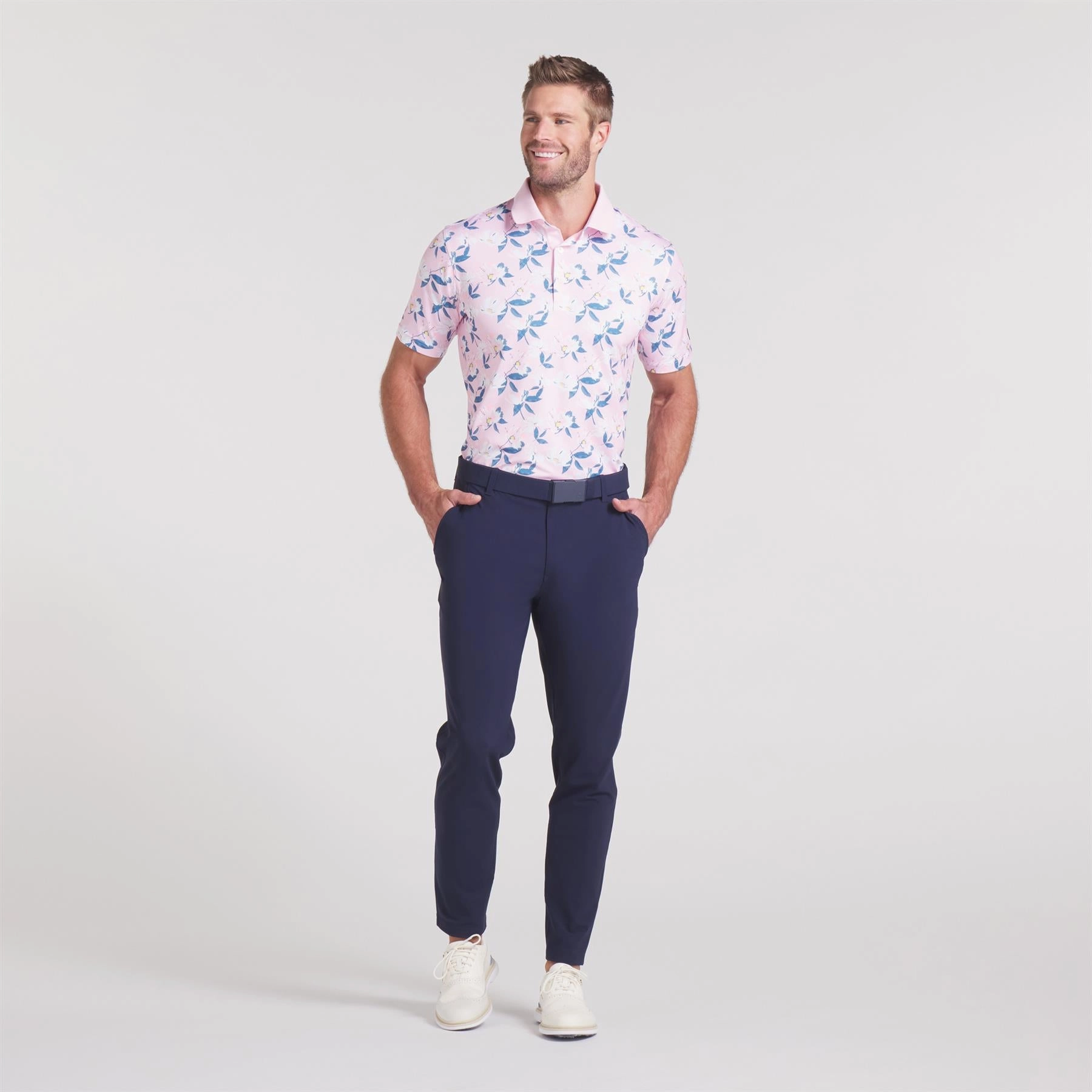 x AP Spring Florals Polo Pale Pink Puma Men's Sportswear