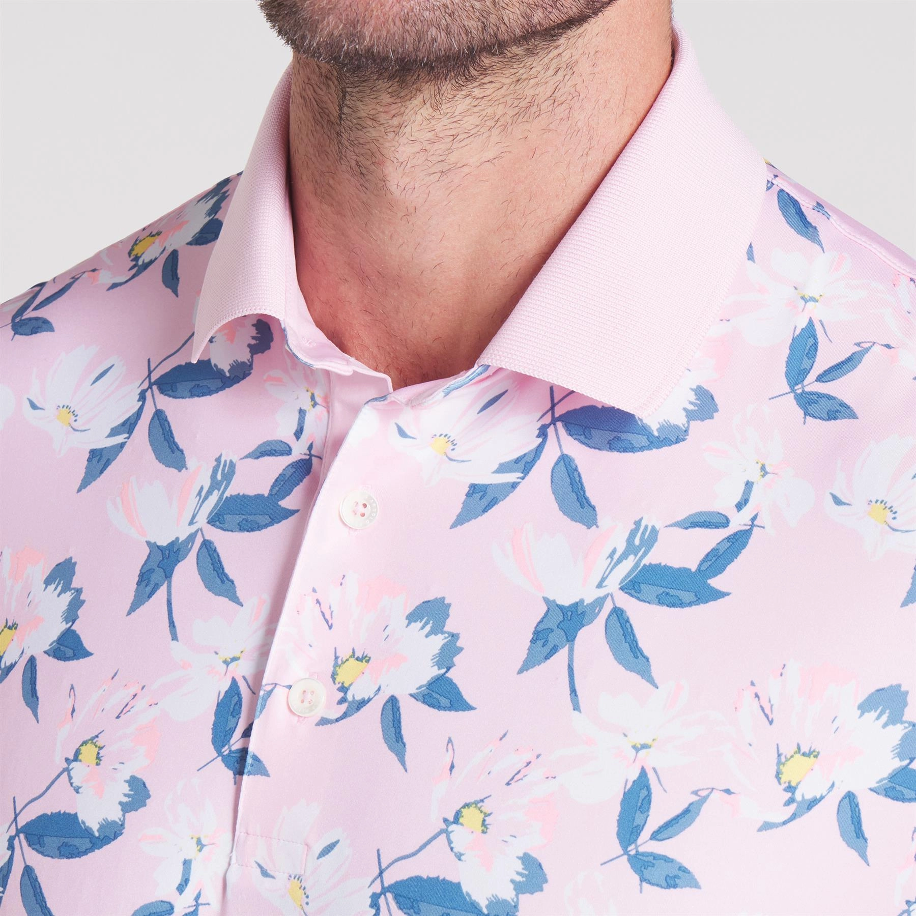 x AP Spring Florals Polo Pale Pink Puma Men's Sportswear