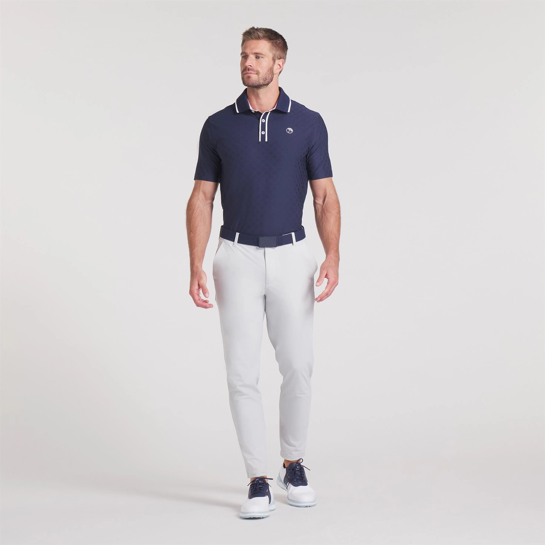 x AP Tipped Jacquard Polo Deep Navy Puma Men's Sportswear