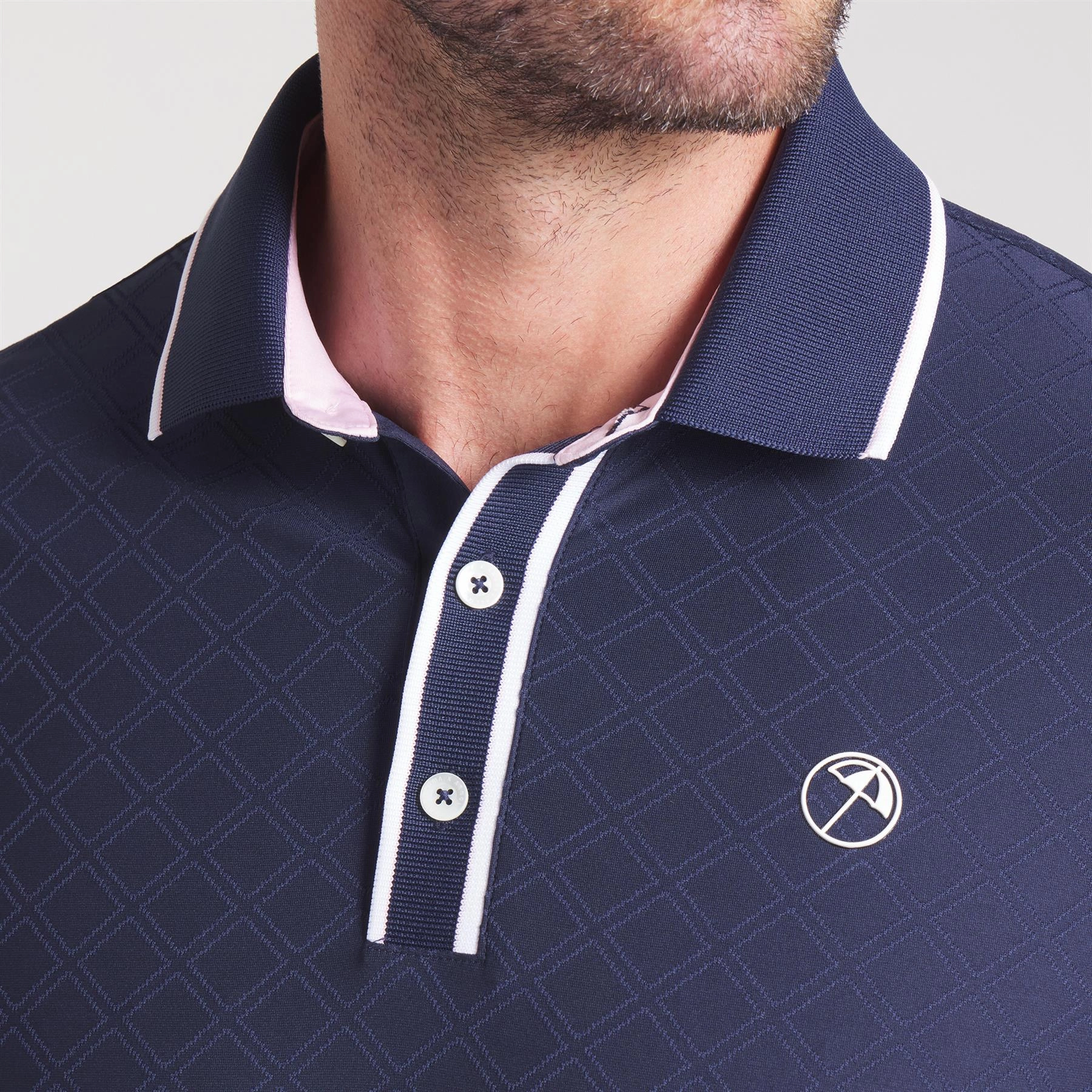 x AP Tipped Jacquard Polo Deep Navy Puma Men's Sportswear