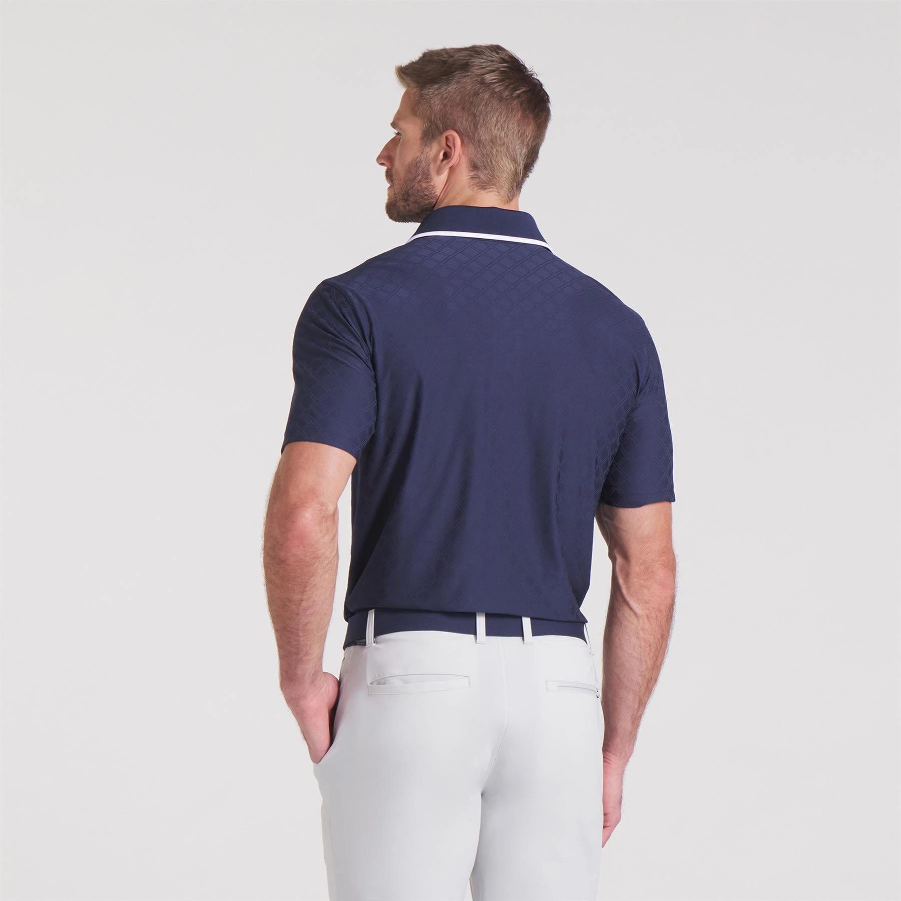 x AP Tipped Jacquard Polo Deep Navy Puma Men's Sportswear