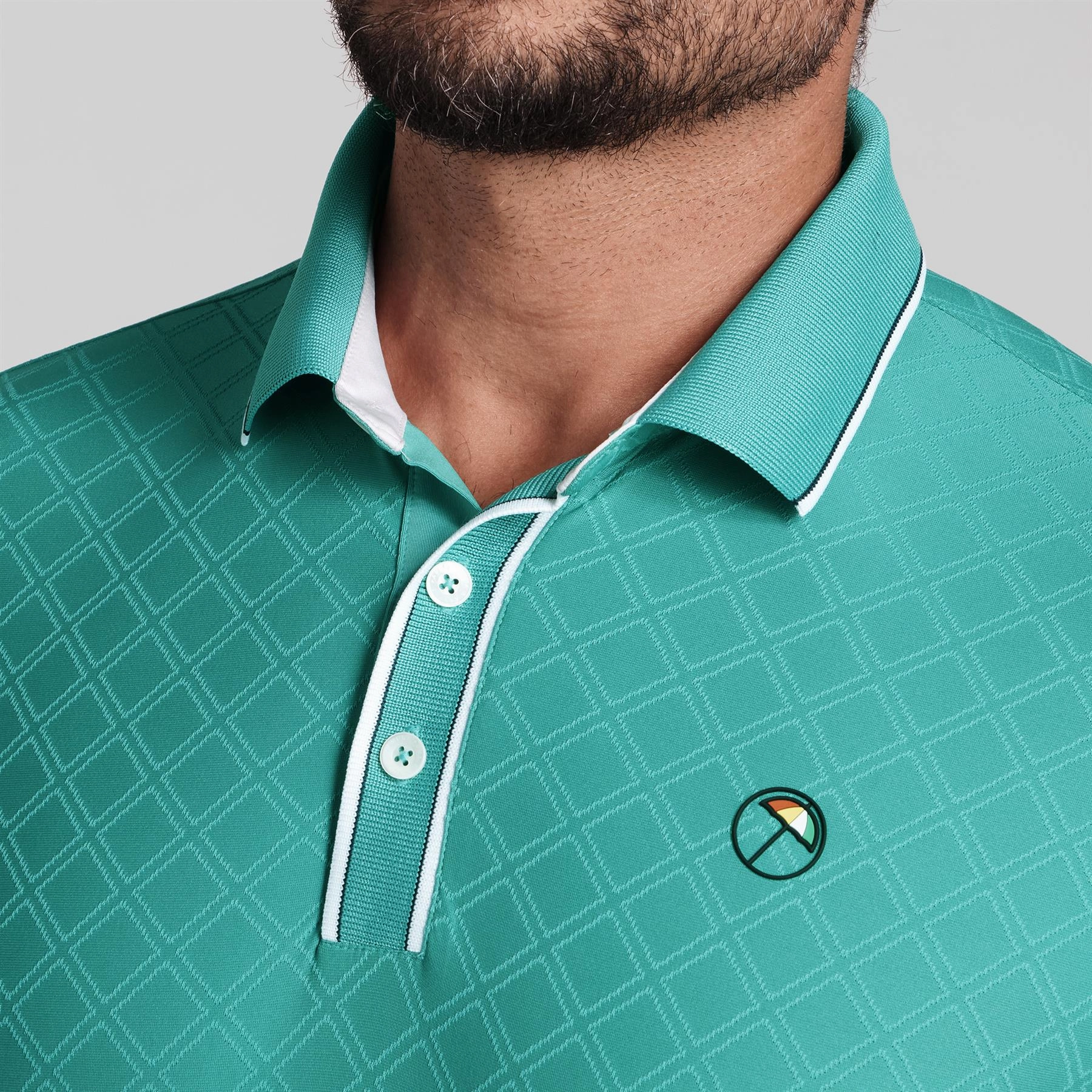 x AP Tipped Jacquard Polo Sparkling Green Puma Men's Sportswear