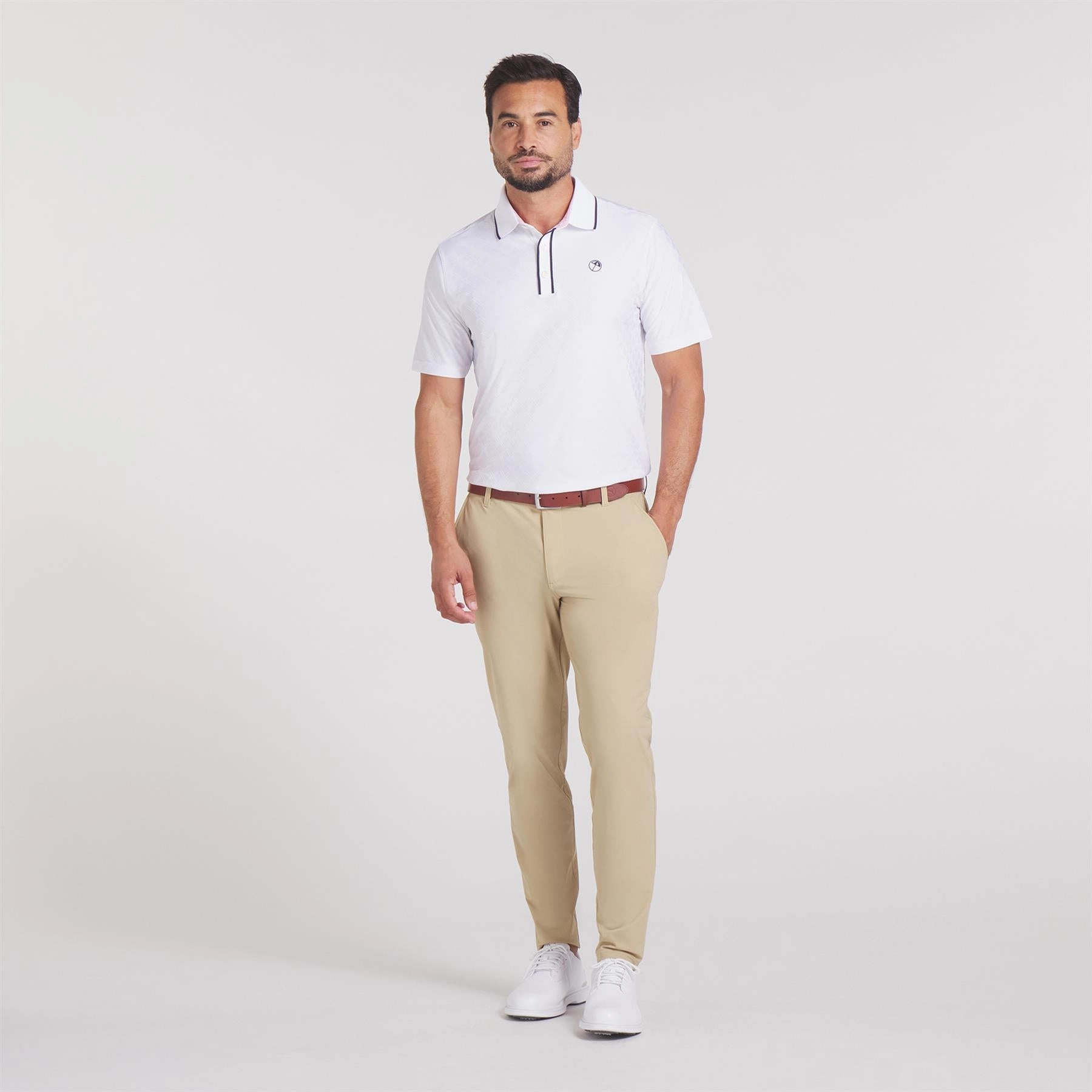 x AP Tipped Jacquard Polo White Glow Puma Men's Sportswear