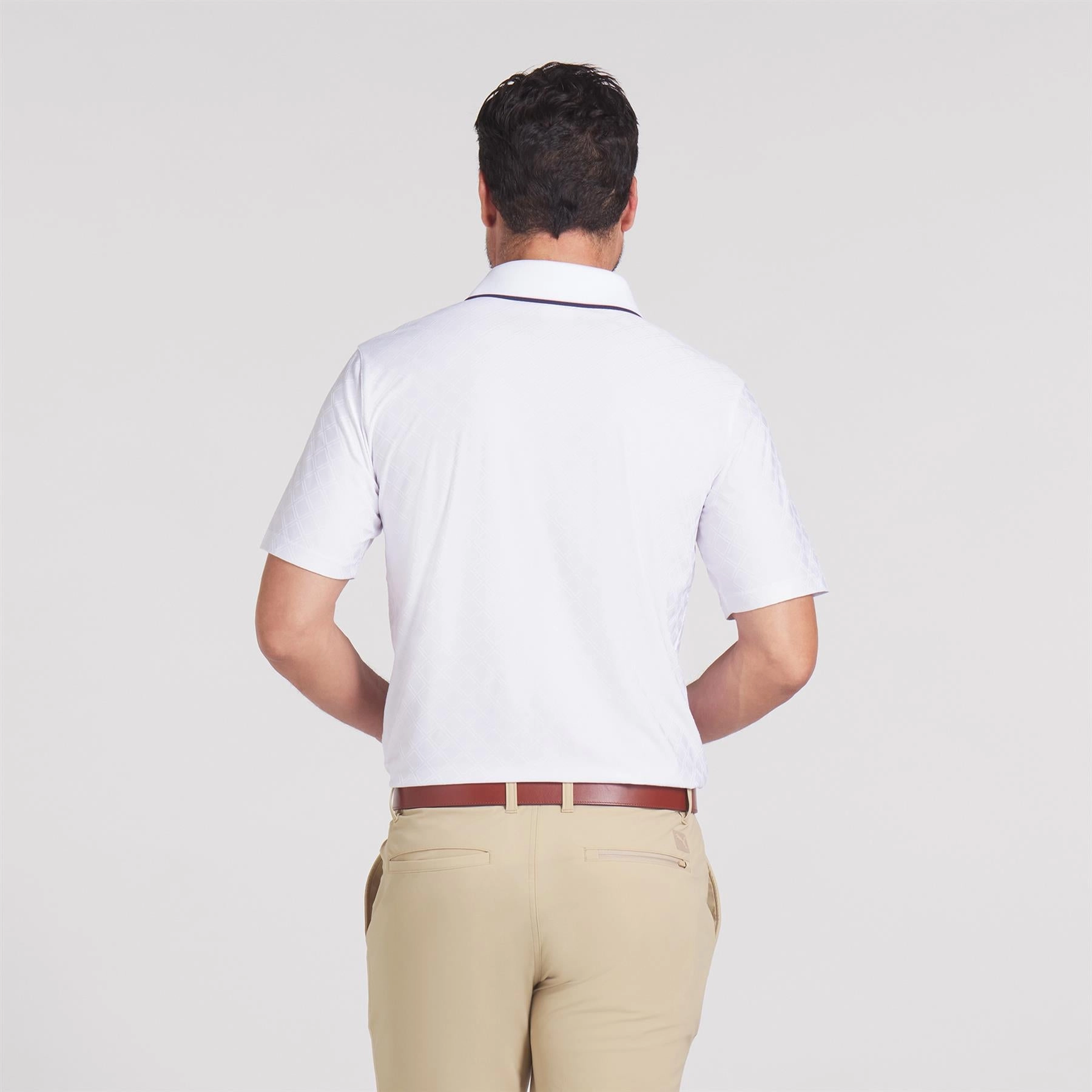 x AP Tipped Jacquard Polo White Glow Puma Men's Sportswear