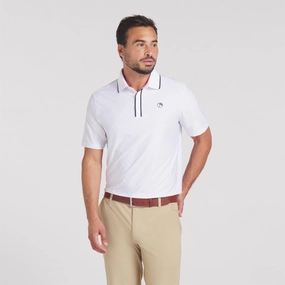x AP Tipped Jacquard Polo White Glow Puma men's athletic clothing
