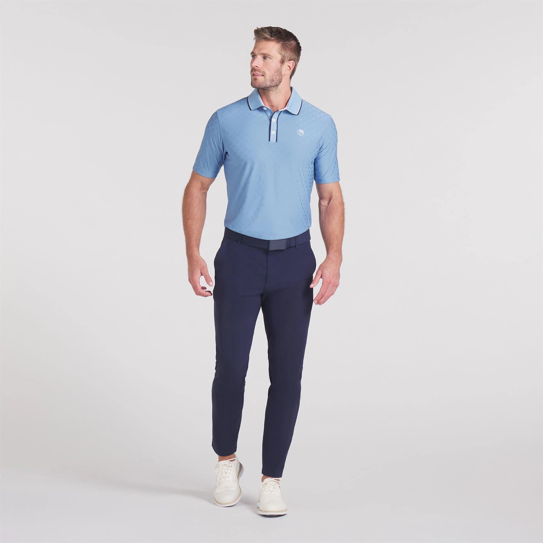 x AP Tipped Jacquard Polo Zen Blue Puma Men's Sportswear