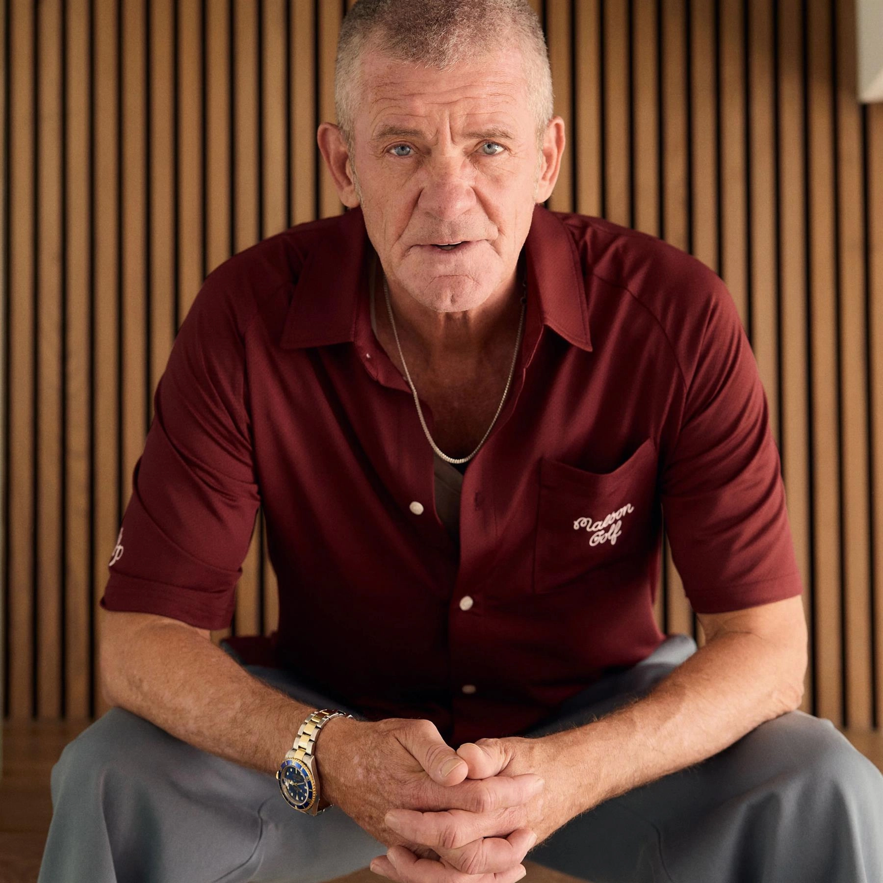 x Jesper Parnevik Osprey Polo Cardinal Malbon Men's Golf Lifestyle Wear