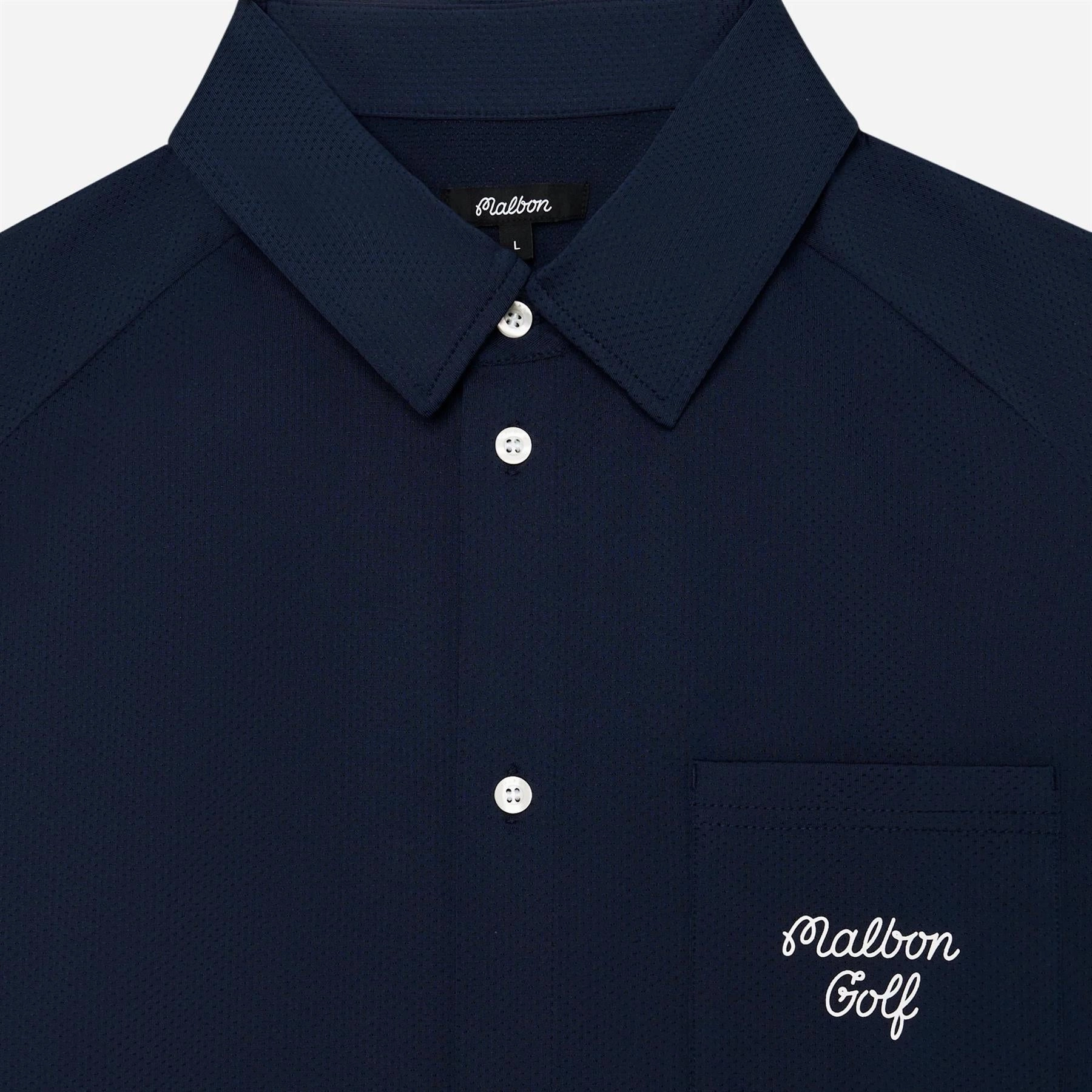 x Jesper Parnevik Osprey Polo Navy Malbon Men's Golf Lifestyle Wear