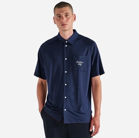 x Jesper Parnevik Osprey Polo Navy Malbon mens golf lifestyle wear