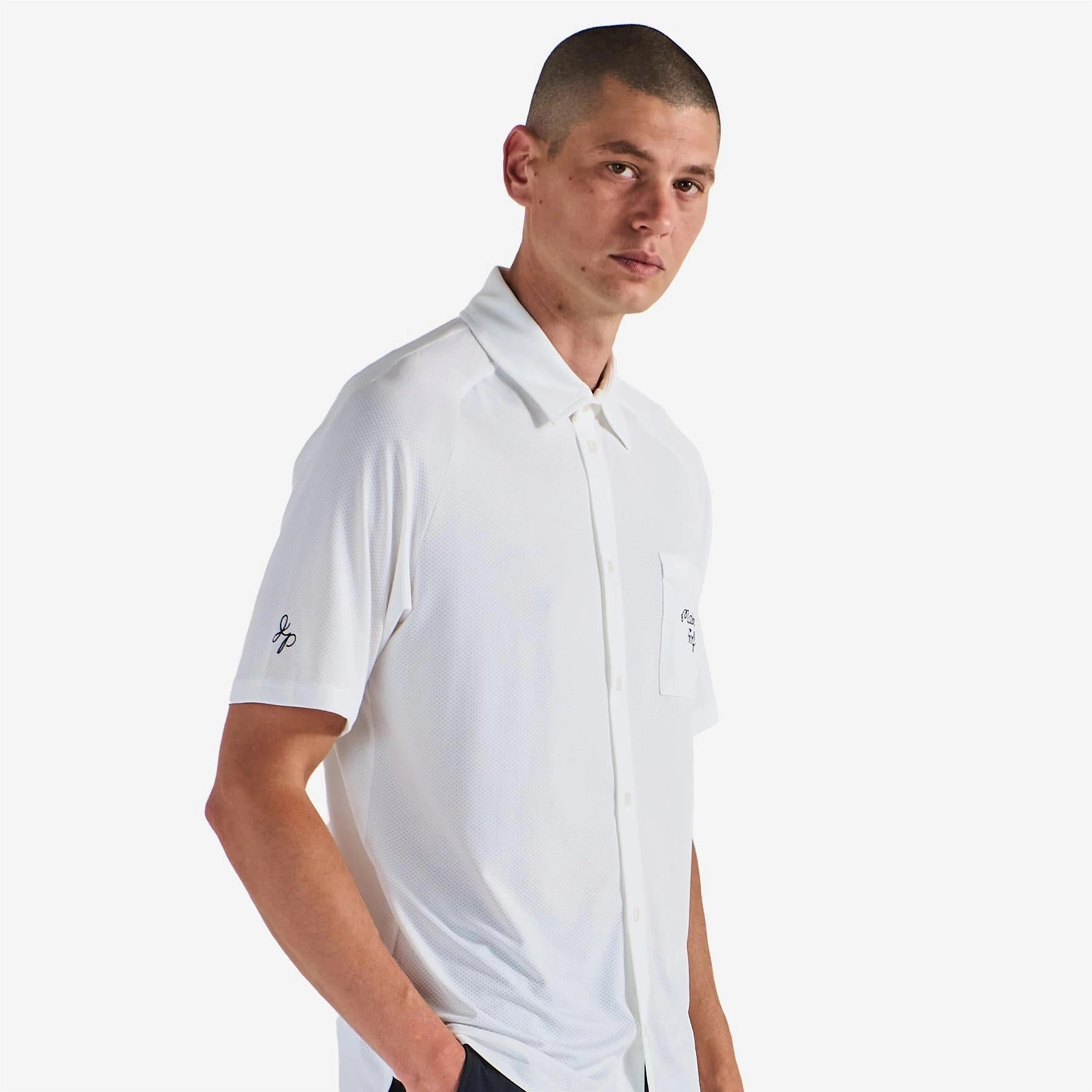 x Jesper Parnevik Osprey Polo White Malbon Men's Golf Lifestyle Wear