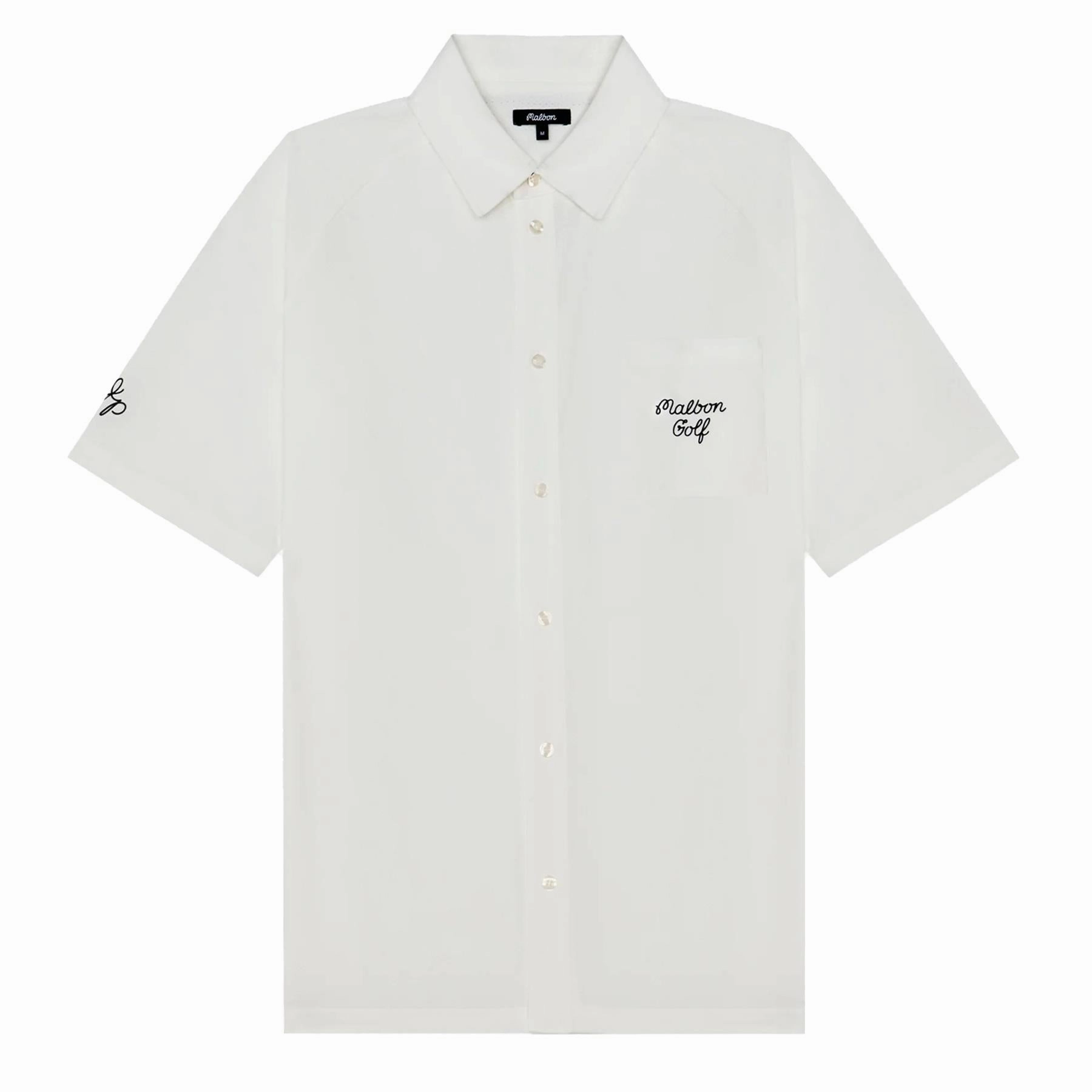x Jesper Parnevik Osprey Polo White Malbon Men's Golf Lifestyle Wear