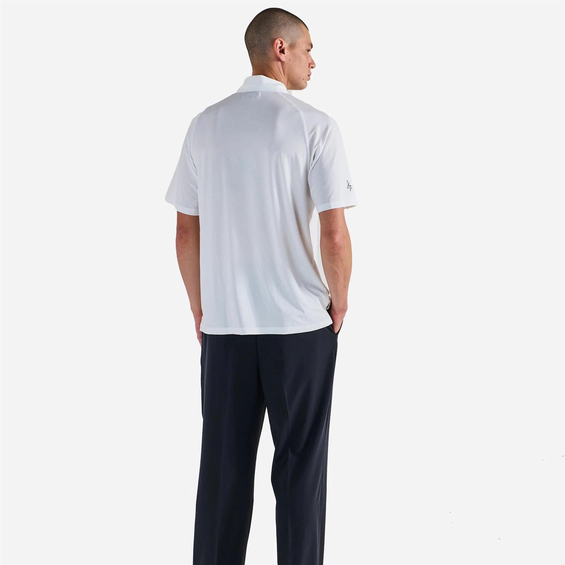 x Jesper Parnevik Osprey Polo White Malbon Men's Golf Lifestyle Wear