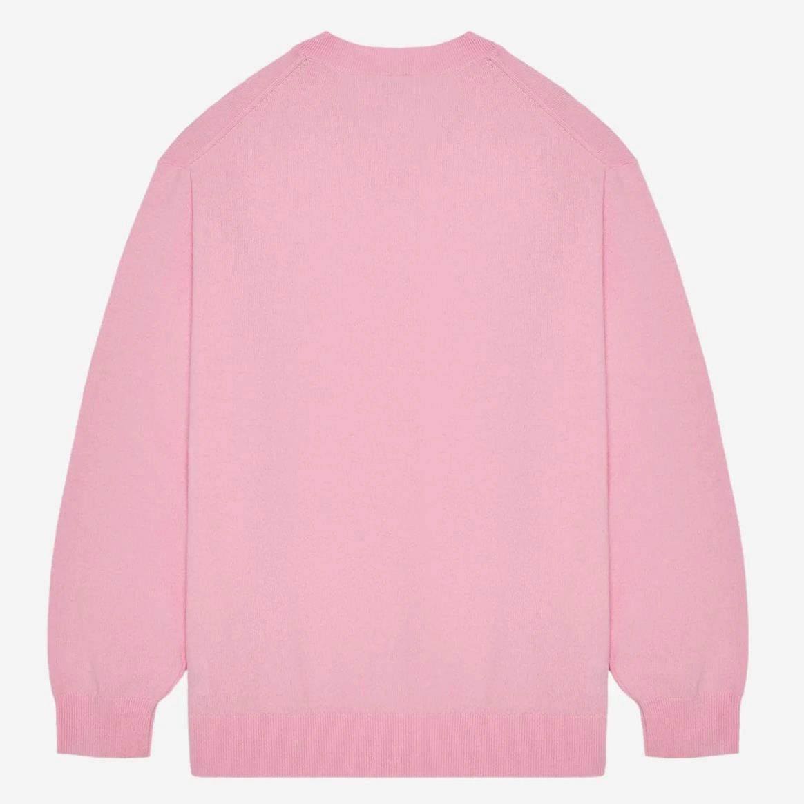 x Jesper Parnevik V-Neck Merino Wool Sweater Pink Malbon Men's Golf Lifestyle Wear