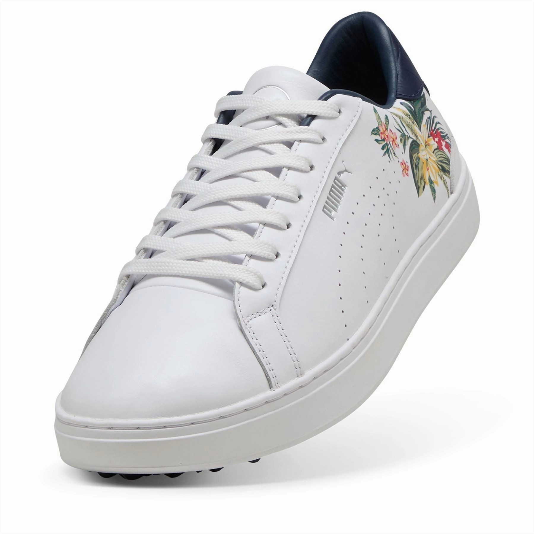 x PTC Clyde Golf Shoes Puma White/Deep Navy/Red Fire Puma Men's Sportswear