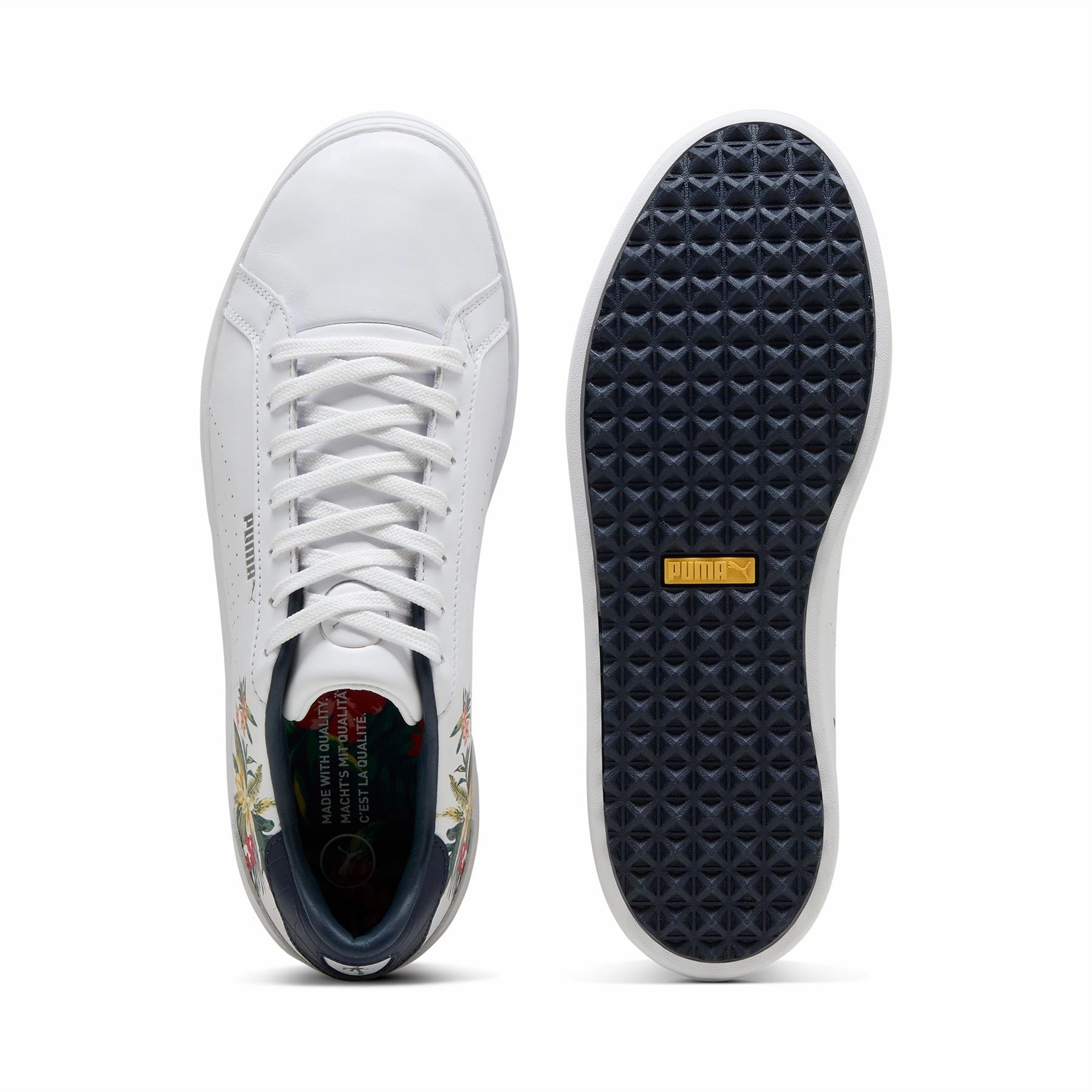 x PTC Clyde Golf Shoes Puma White/Deep Navy/Red Fire Puma Men's Sportswear