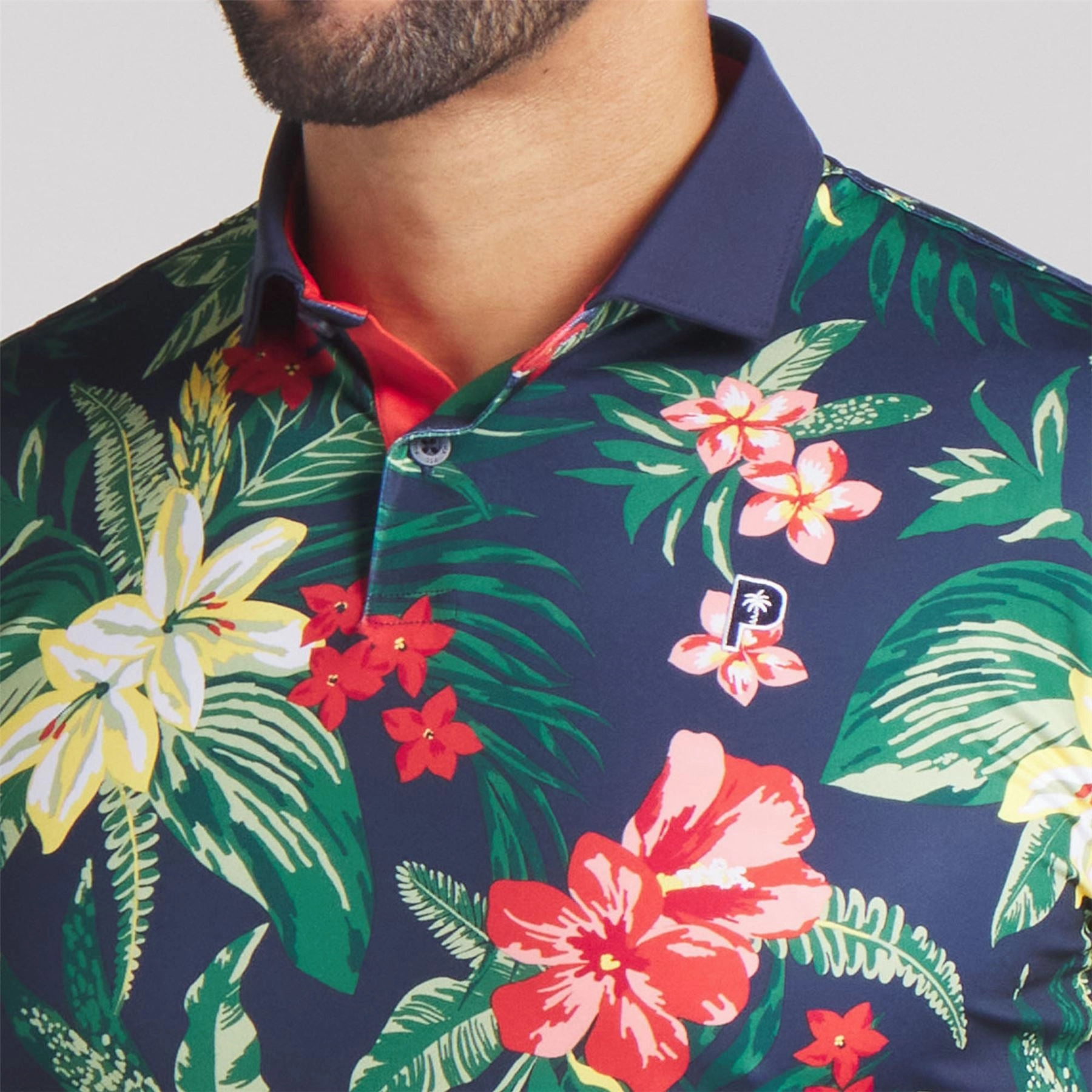 x PTC Floral Polo Deep Navy Puma Men's Sportswear