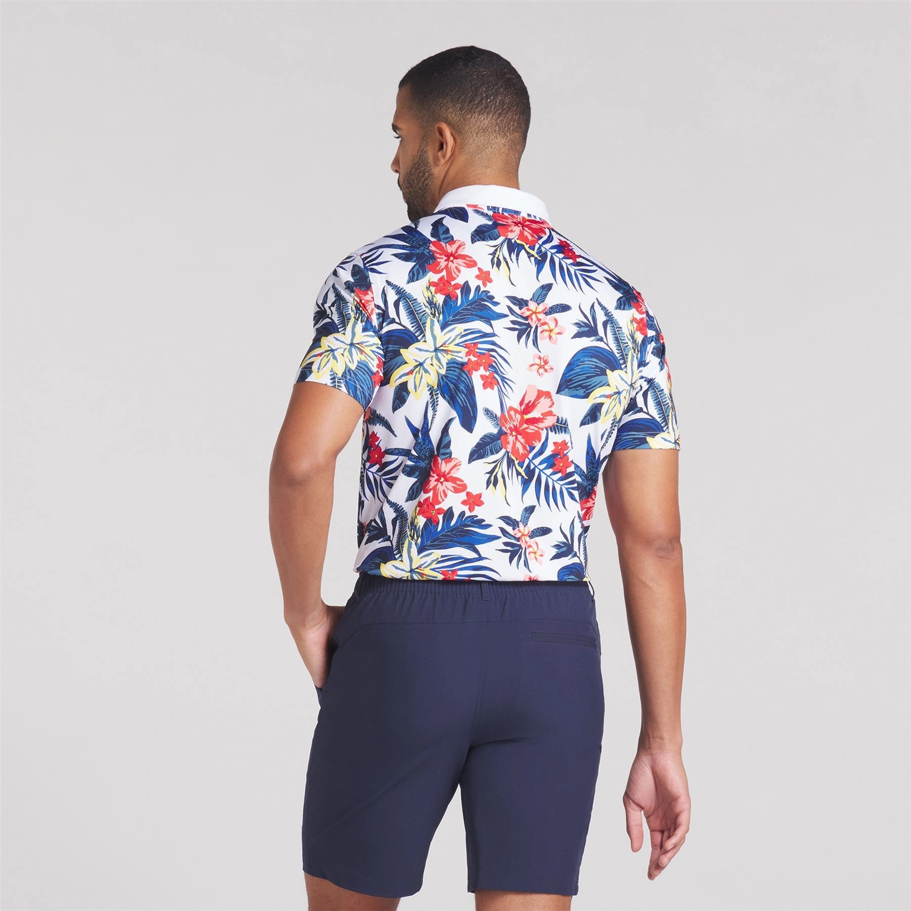 x PTC Floral Polo White Glow Puma Men's Sportswear