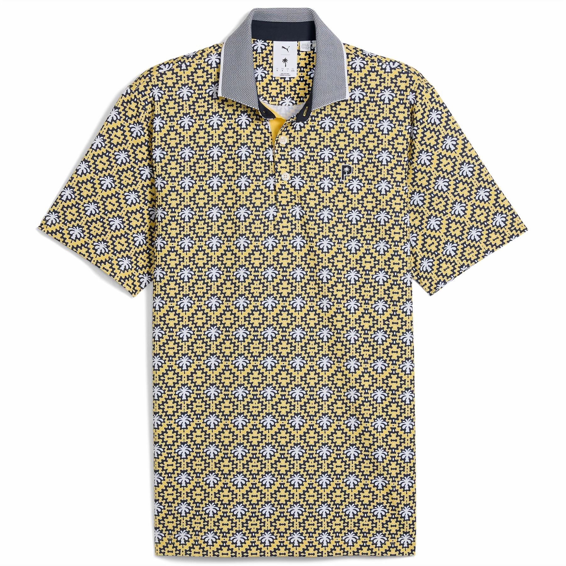 x PTC Tile Polo Red Fire/Sunny Yellow Puma Men's Sportswear