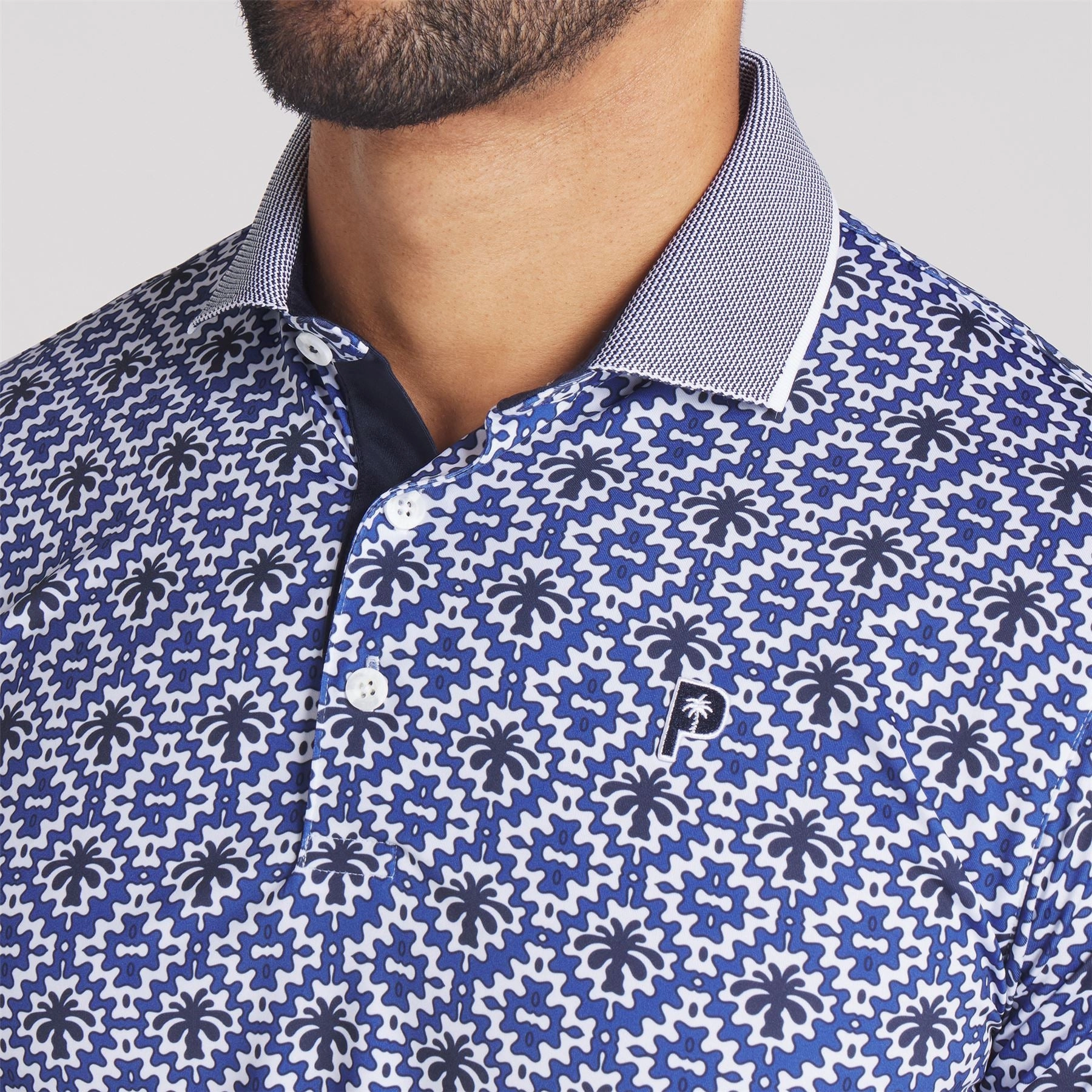 x PTC Tile Polo White Glow/Deep Navy Puma Men's Sportswear